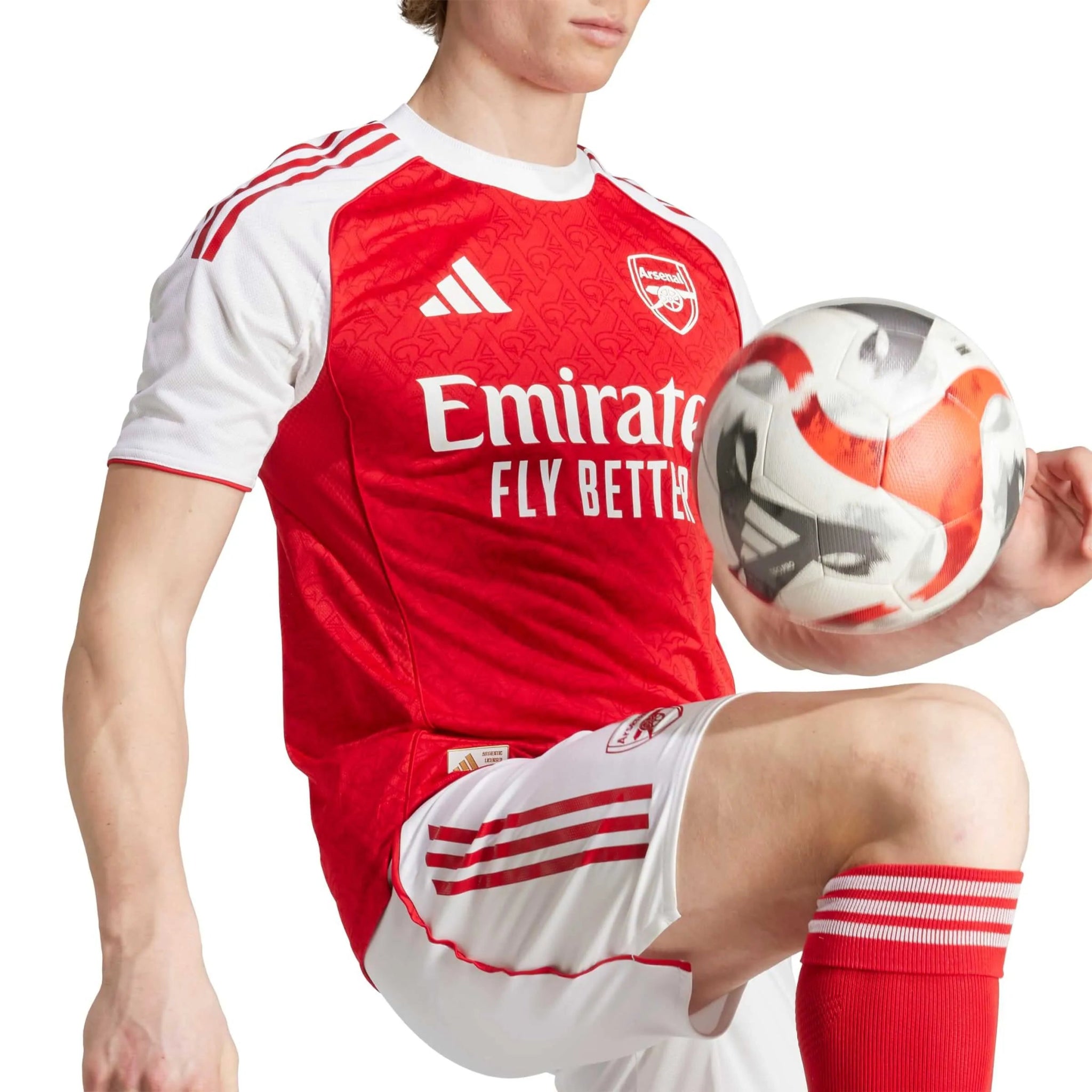 adidas 2025-26 Arsenal Men's Authentic Home Soccer Jersey (Detail 1)