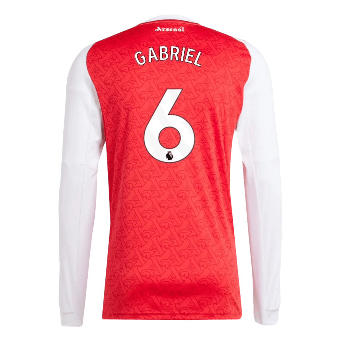 adidas 2025-26 Arsenal Men's Stadium Home Long-Sleeve Soccer Jersey (Gabriel)