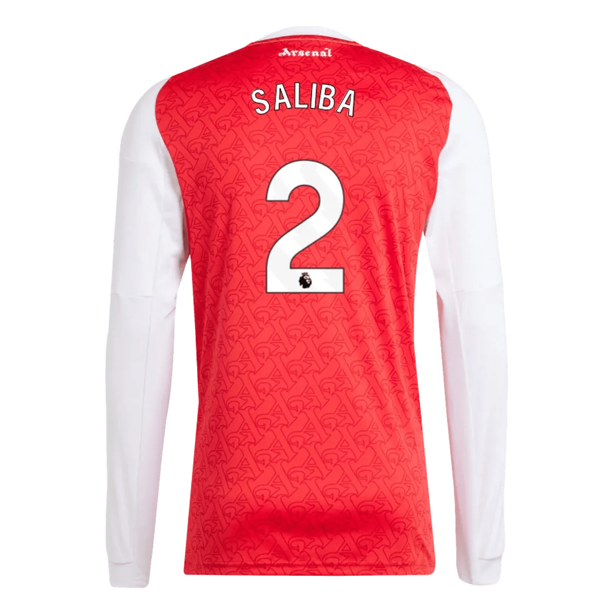 adidas 2025-26 Arsenal Men's Stadium Home Long-Sleeve Soccer Jersey (Saliba)