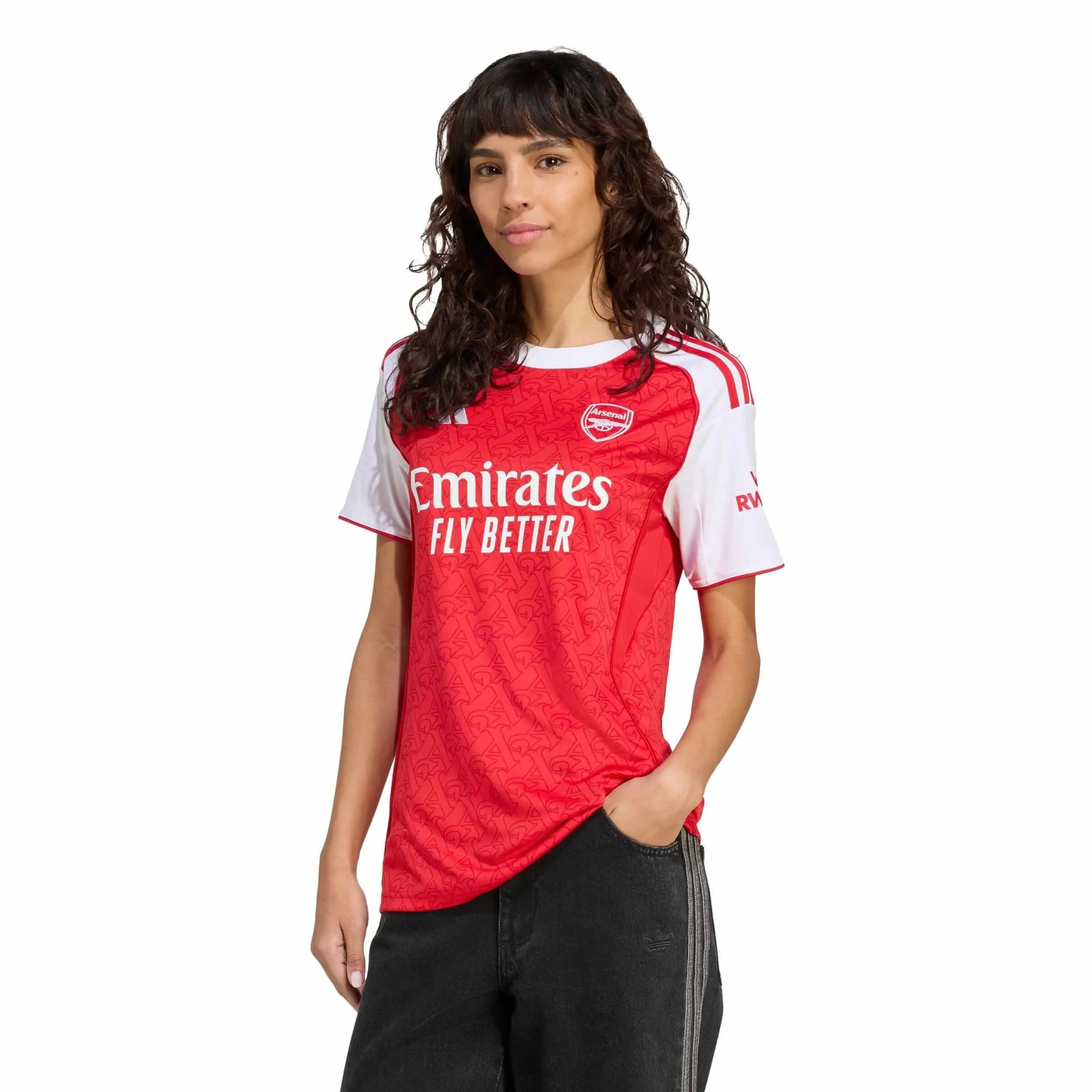 adidas 2025-26 Arsenal Women Stadium Home Soccer Jersey (Model - Front)