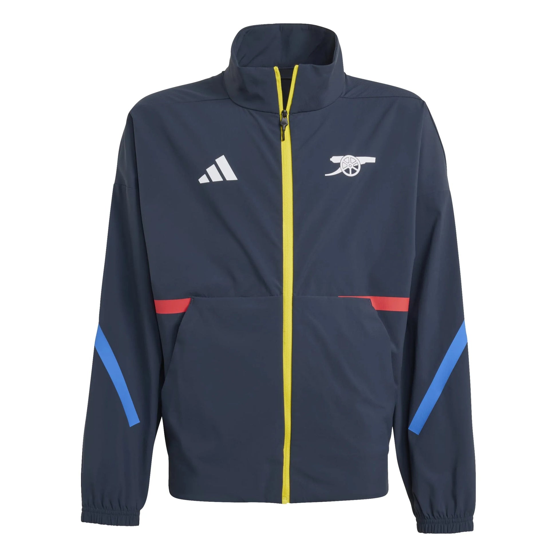 adidas 2025-26 Arsenal Youth Anthem Jacket Night Navy (Front)