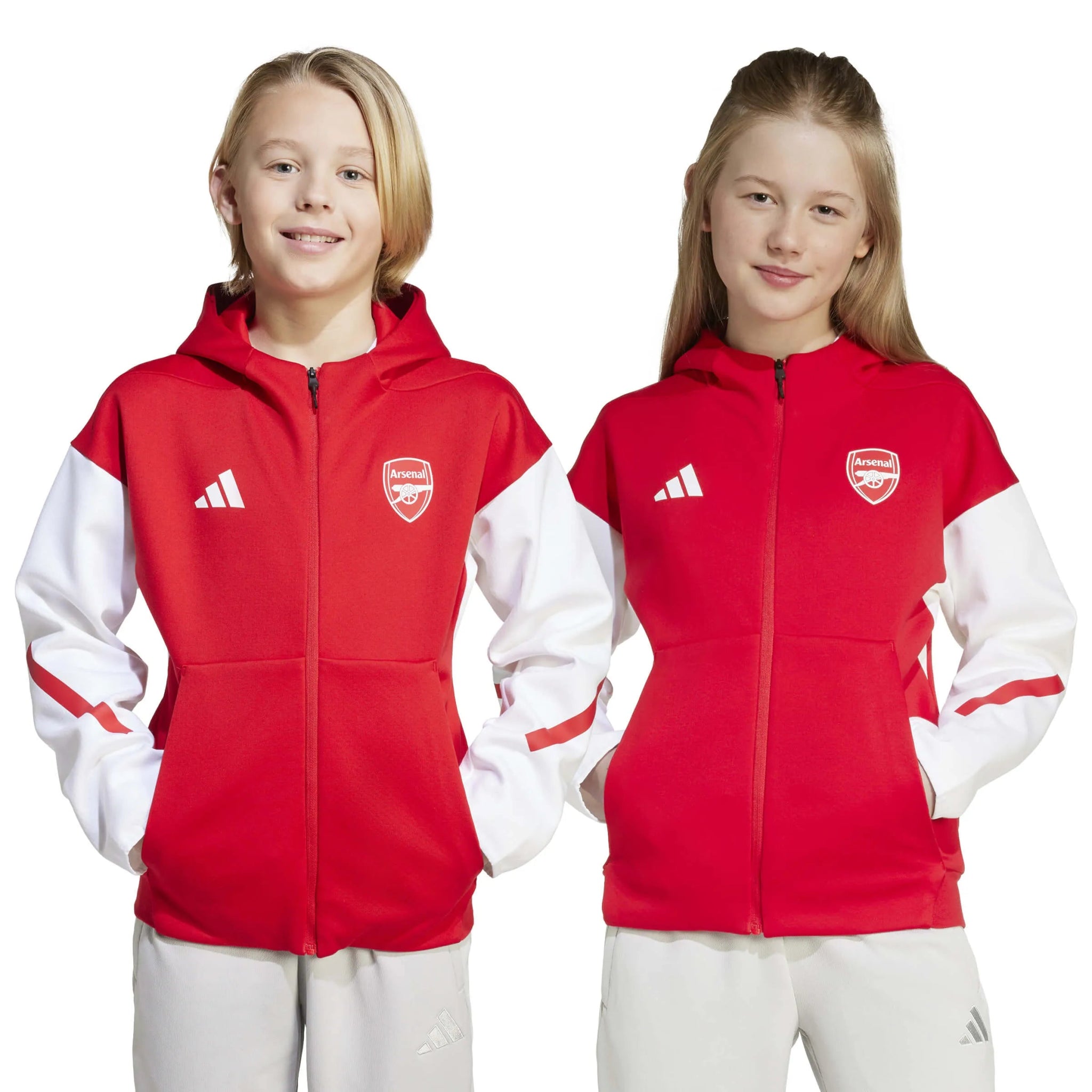 adidas 2025-26 Arsenal Youth Anthem Jacket (Models - Front)