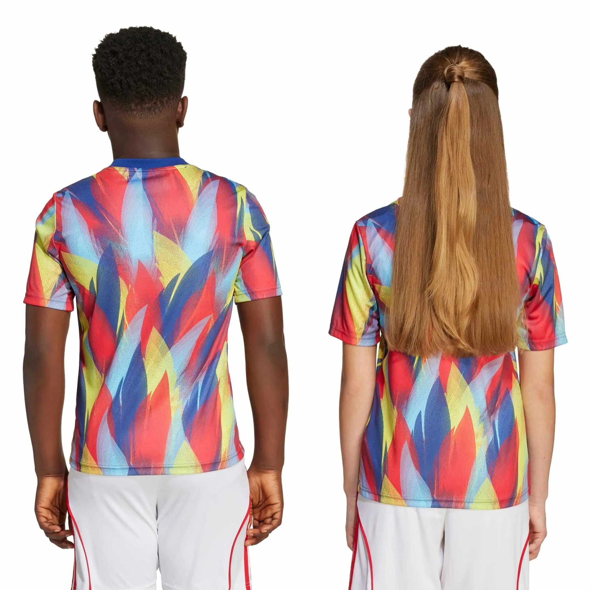 adidas 2025-26 Arsenal Youth Pre-Match Soccer Jersey (Models - Back)