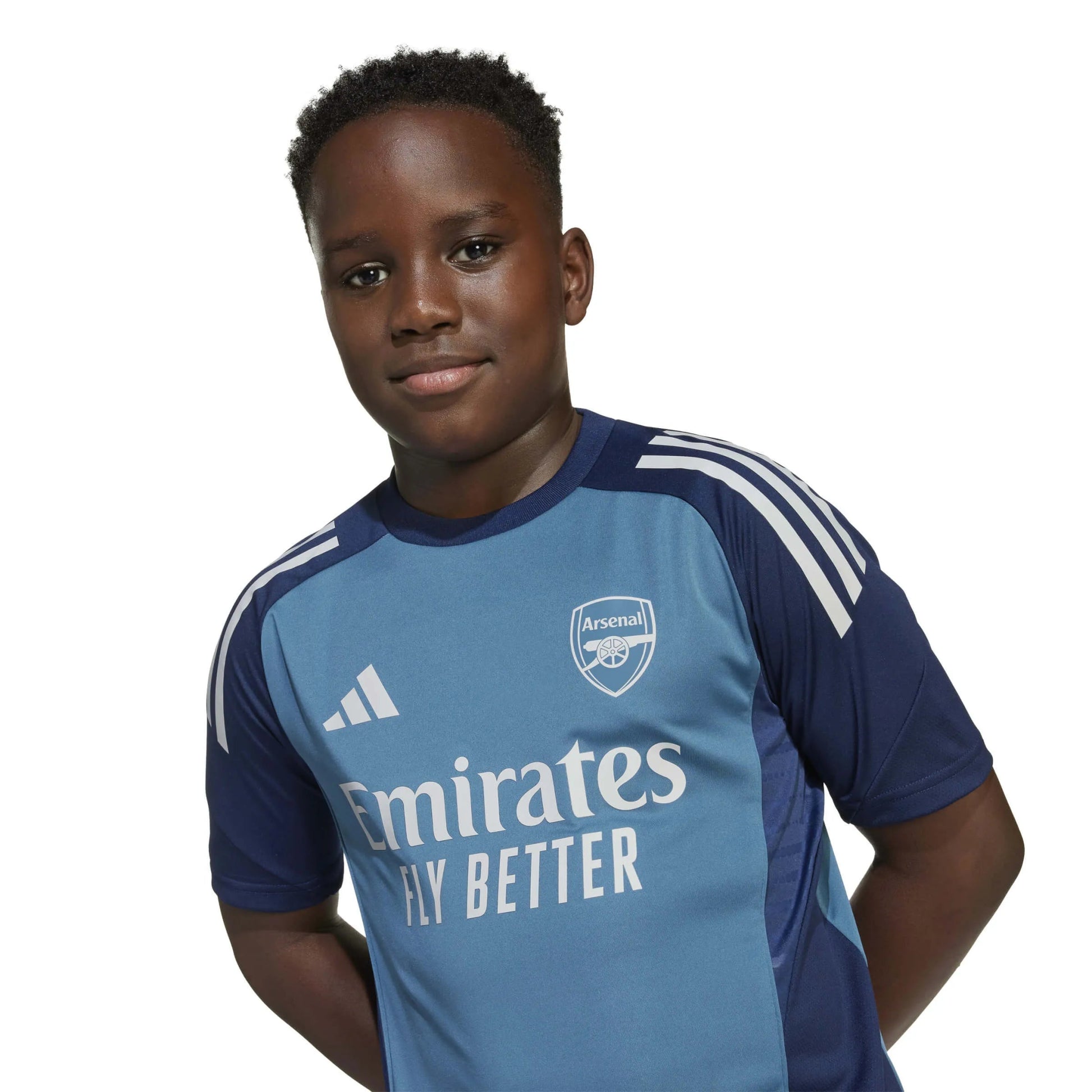 adidas 2025-26 Arsenal Youth Training Soccer Jersey (Detail 1)