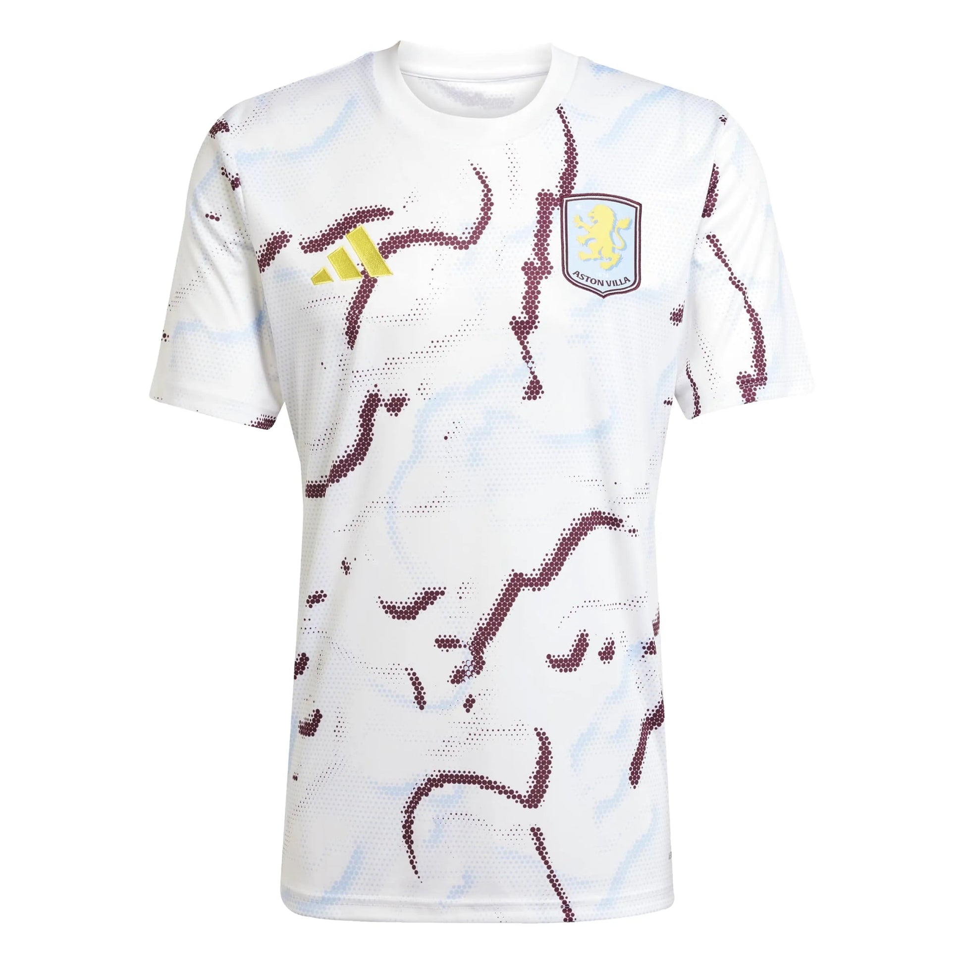 adidas 2025-26 Aston Villa Men's Pre-Match Soccer Jersey (Front)