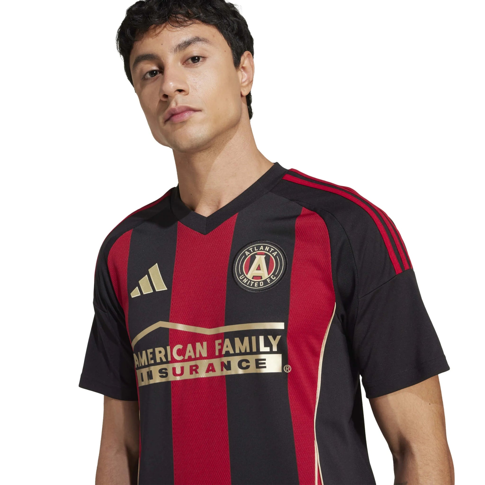 adidas 2025-26 Atlanta United Men's Stadium Home Soccer Jersey (Detail 1)