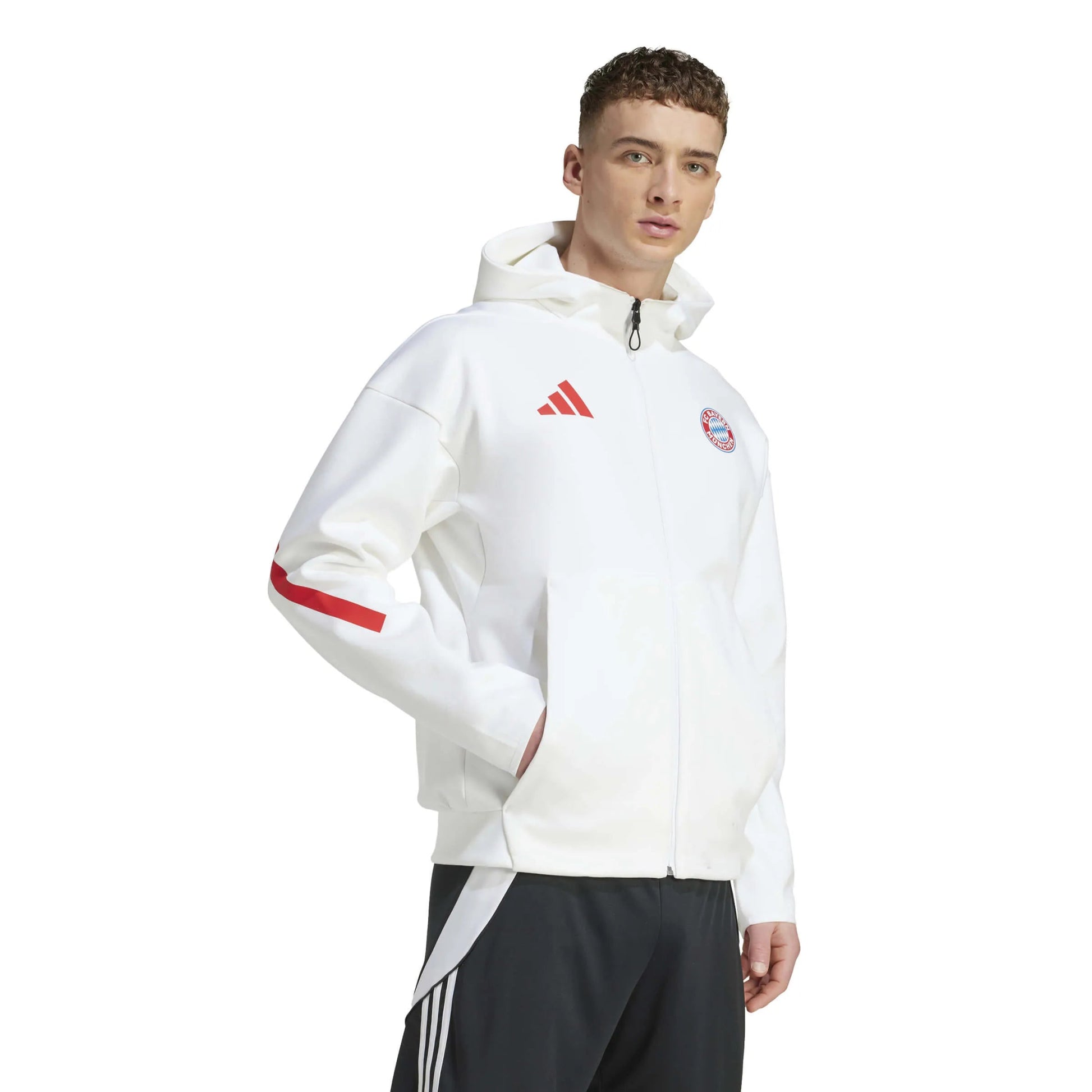 adidas 2025-26 Bayern Munich Men's Anthem Jacket (Model - Side)