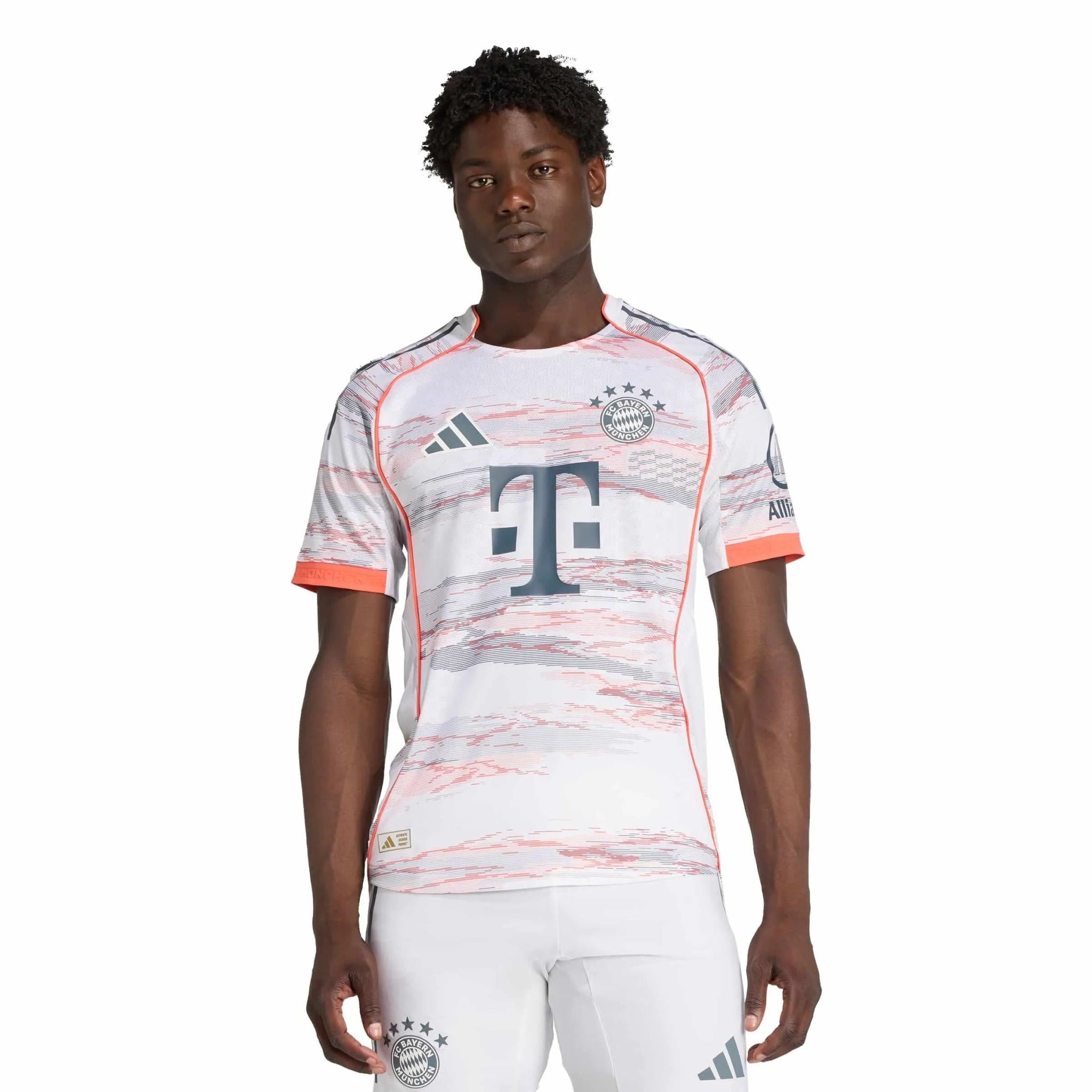 adidas 2025-26 Bayern Munich Men's Authentic Away Soccer Jersey (Model - Front)