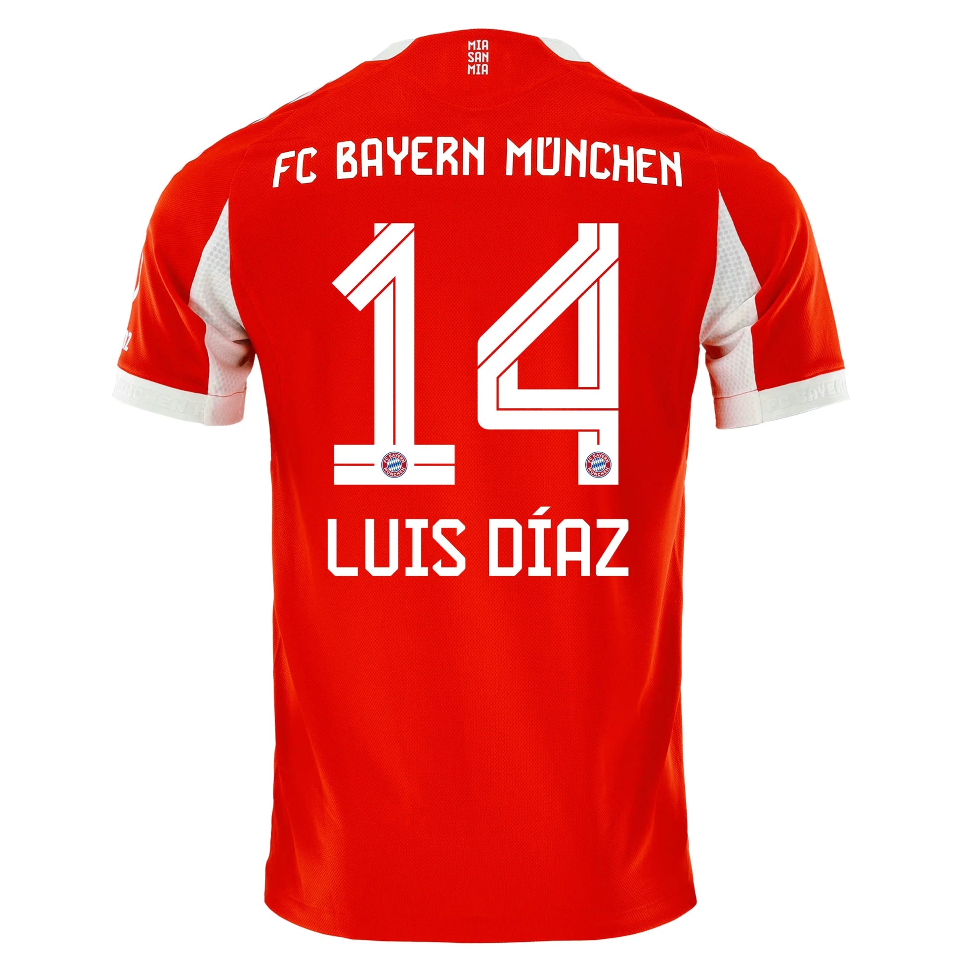 adidas 2025-26 Bayern Munich Men's Authentic Home Soccer Jersey (Luis Diaz)