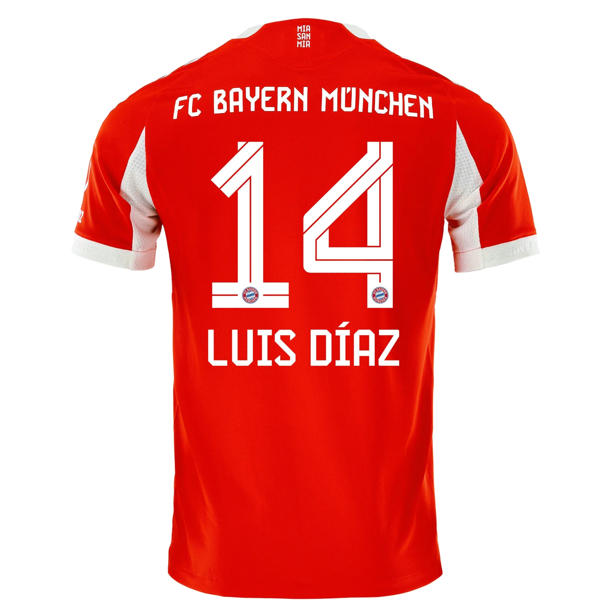 adidas 2025-26 Bayern Munich Men's Authentic Home Soccer Jersey (Luis Diaz)