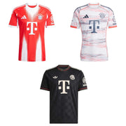 adidas 2025-26 Bayern Munich Men's Home/Away/Third Jersey Bundle