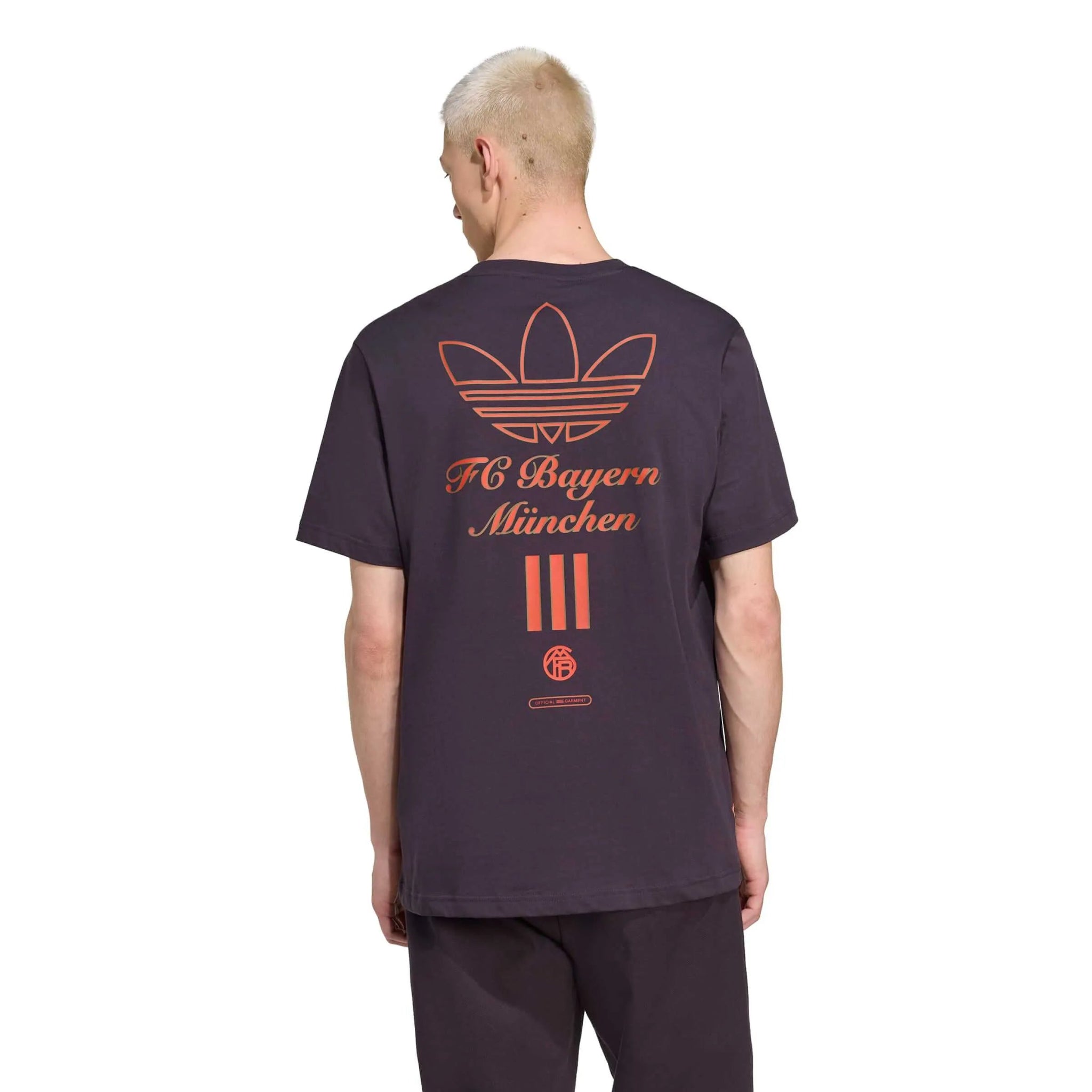 adidas 2025-26 Bayern Munich Men's Icon Graphic Tee (Model - Back)