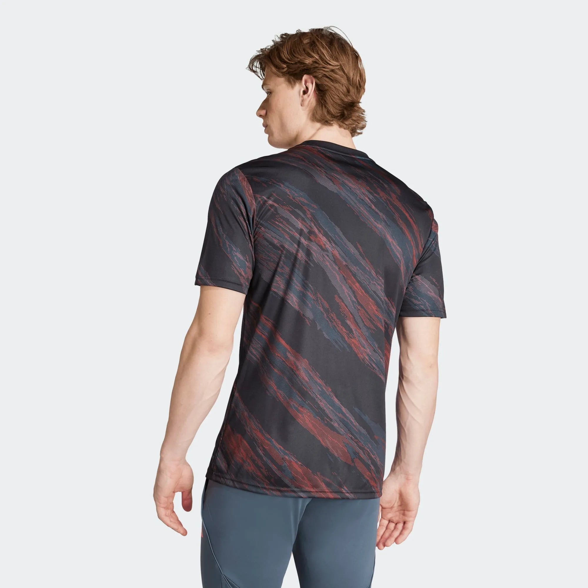 adidas 2025-26 Bayern Munich Men's Pre-Match Soccer Jersey (Model - Back)