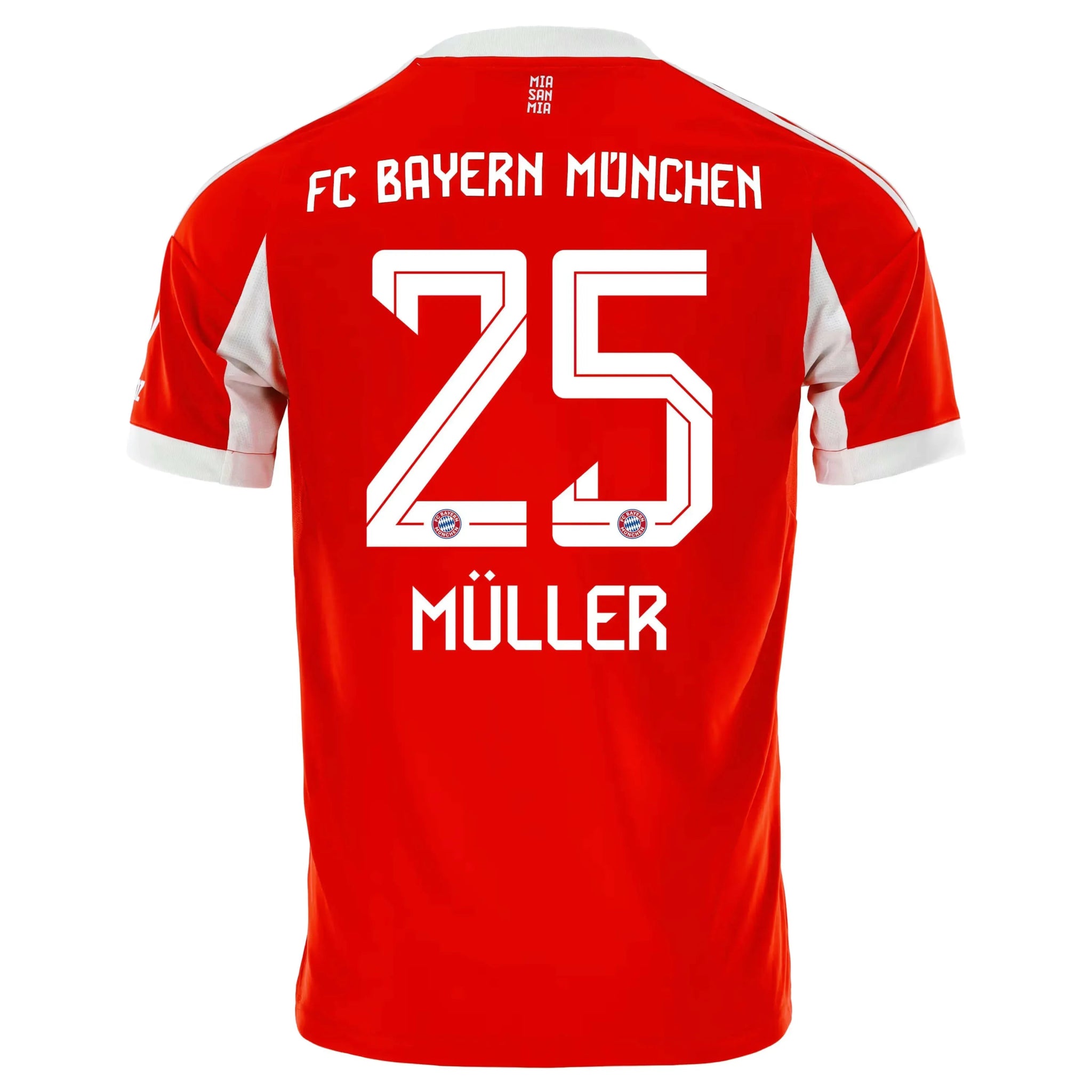 adidas 2025-26 Bayern Munich Men's Stadium Home Soccer Jersey (Muller)