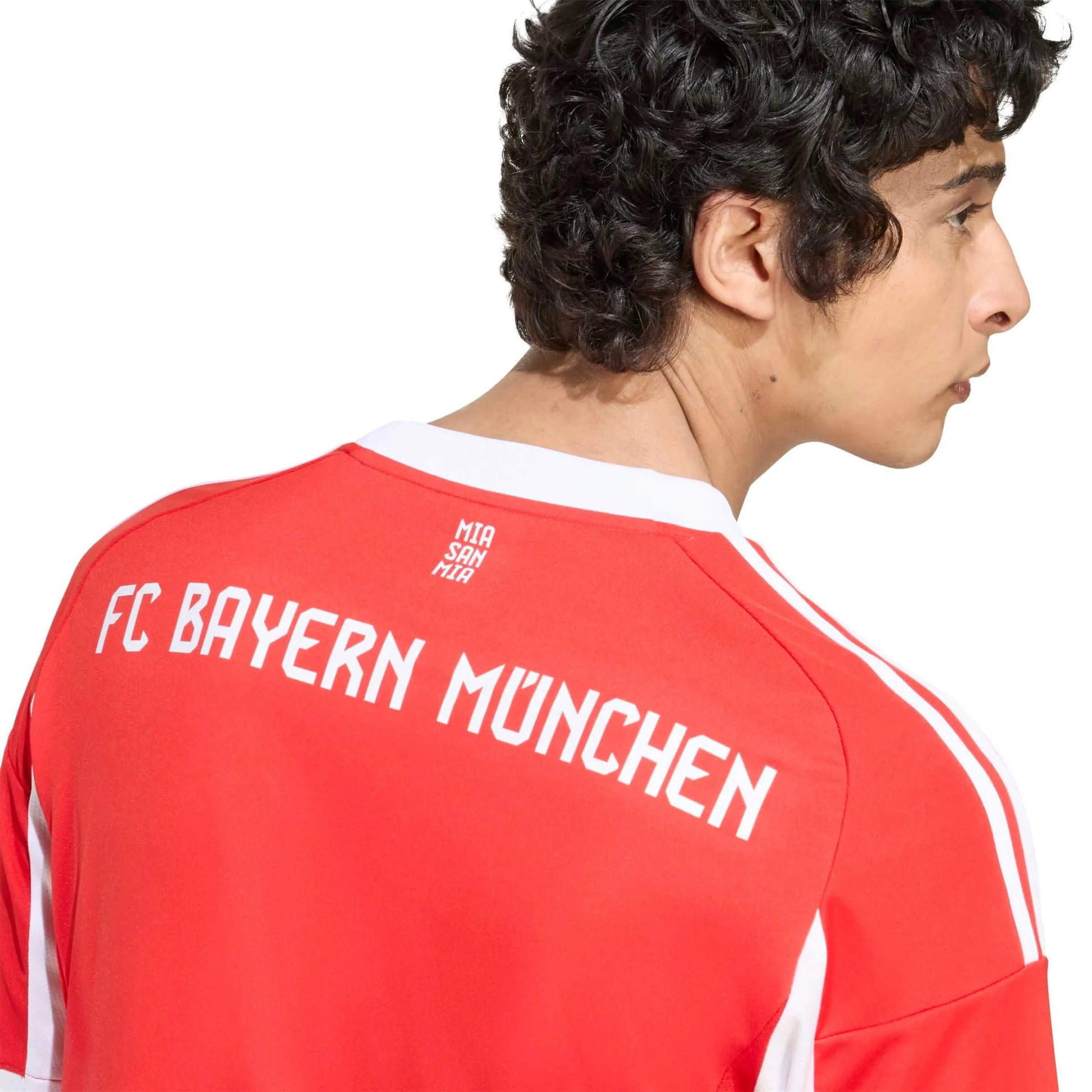 adidas 2025-26 Bayern Munich Men's Stadium Home Soccer Jersey (Detail 2)