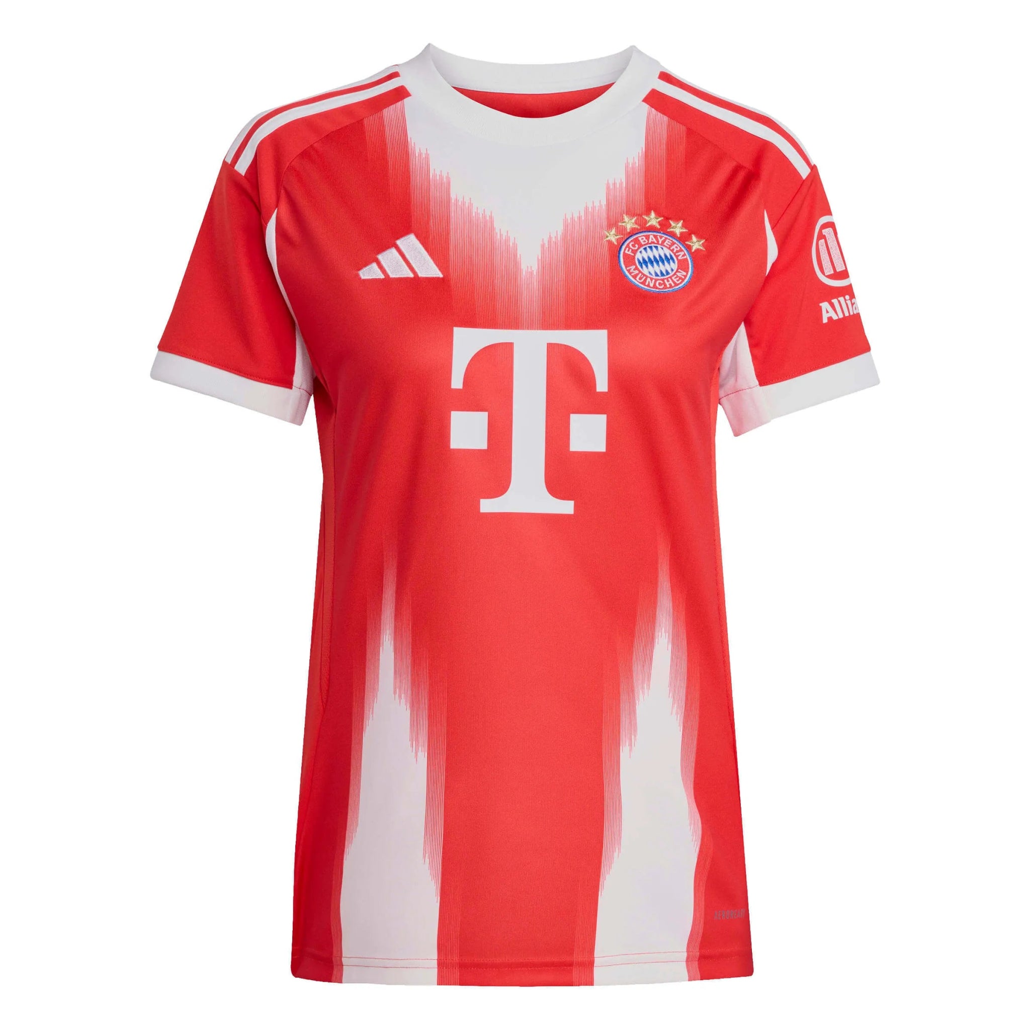 adidas 2025-26 Bayern Munich Women's Stadium Home Soccer Jersey (Front)
