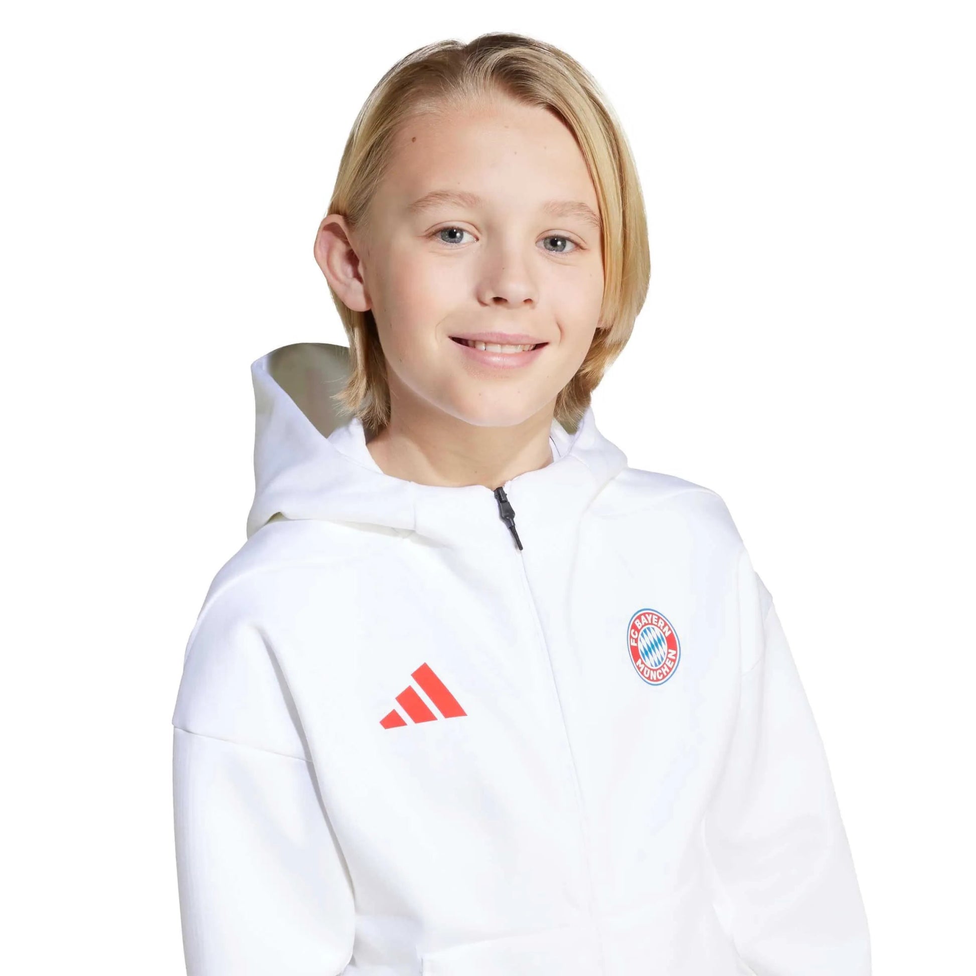 adidas 2025-26 Bayern Munich Youth Anthem Jacket (Detail 1)