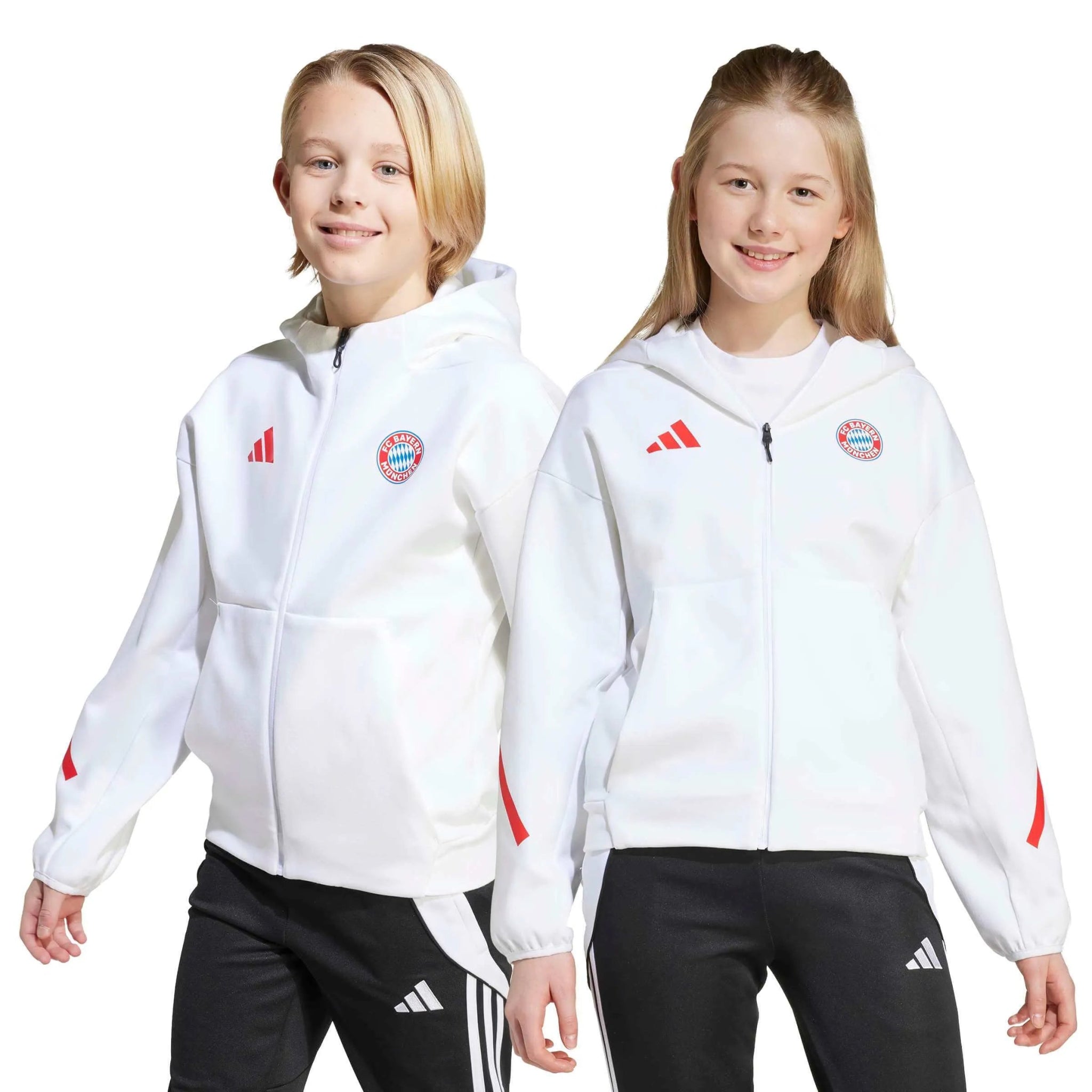 adidas 2025-26 Bayern Munich Youth Anthem Jacket (Models - Front)