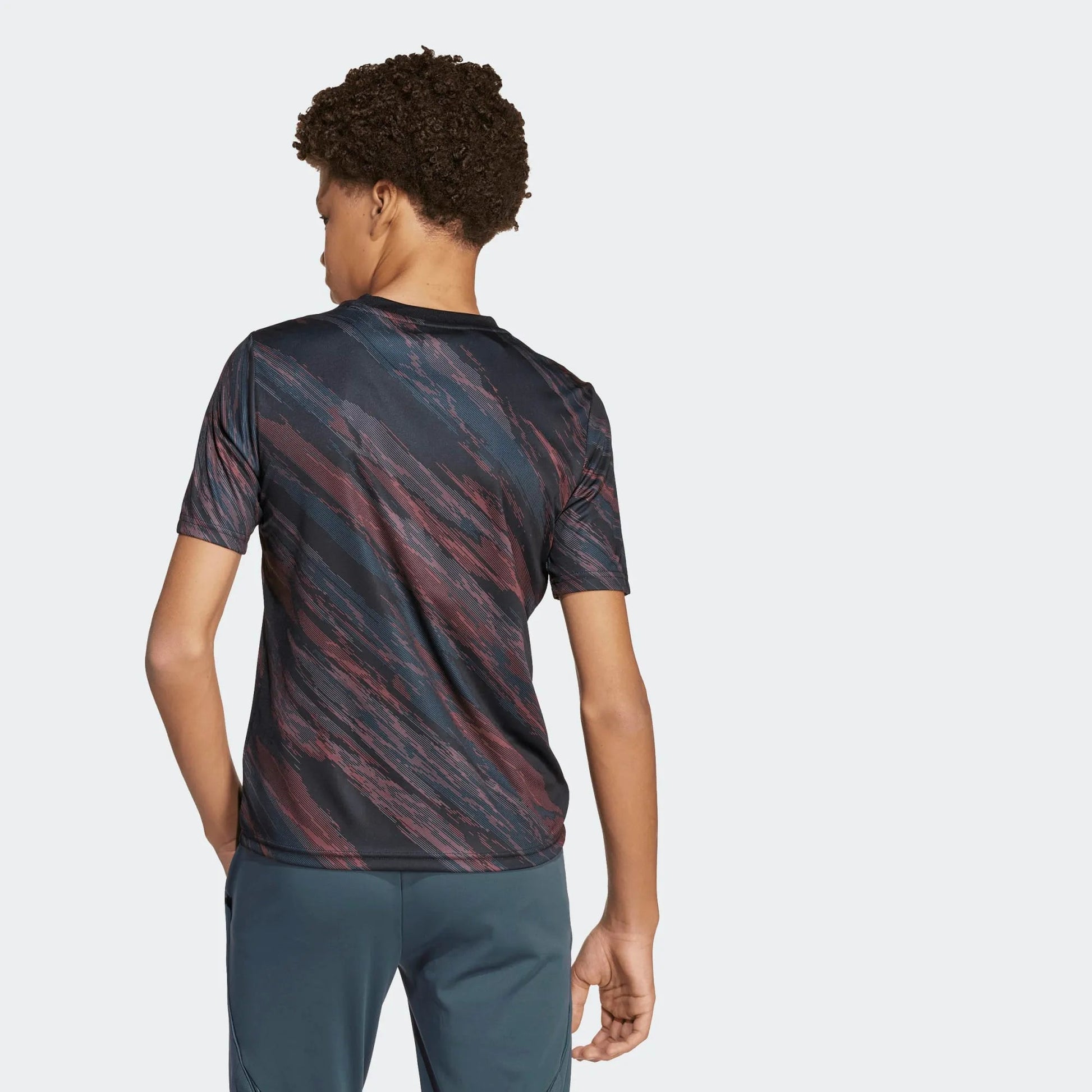 adidas 2025-26 Bayern Munich Youth Pre-Match Soccer Jersey (Model - Back)