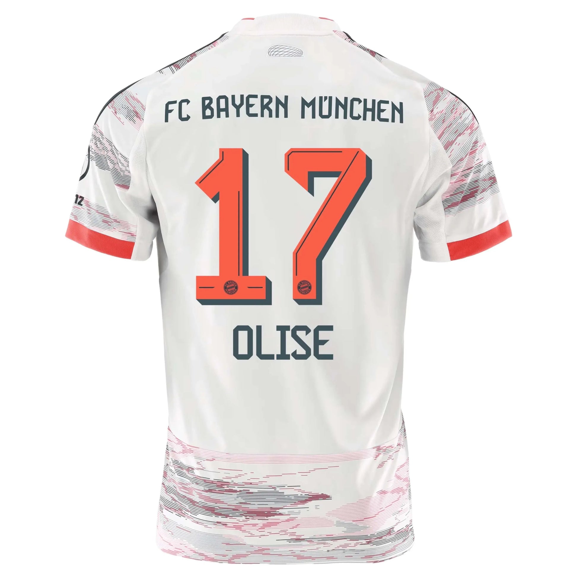 adidas 2025-26 Bayern Munich Mens Stadium Away Soccer Jersey (Olise)
