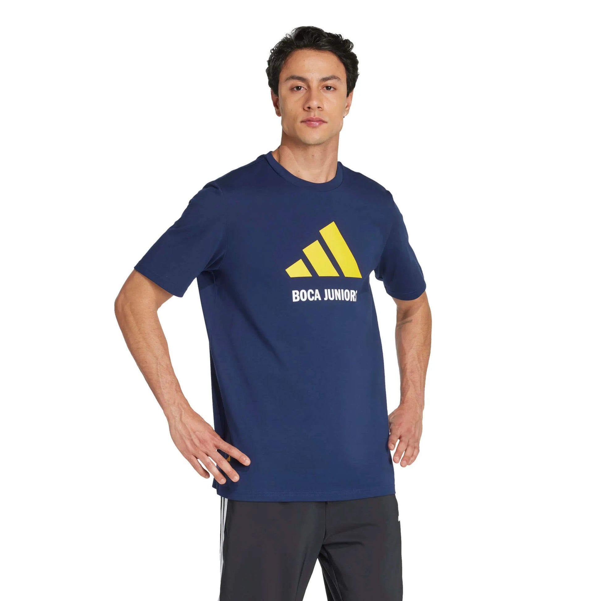 adidas 2025-26 Boca Juniors Men's Seasonal Graphic Tee (Model - Side)