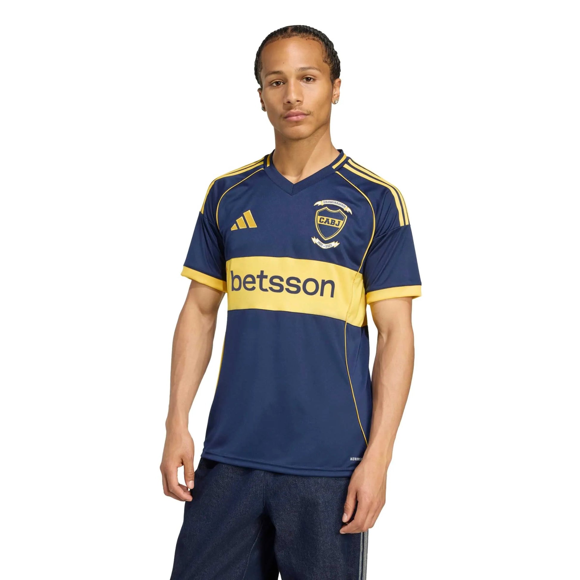 adidas 2025-26 Boca Juniors Men's Stadium Home Soccer Jersey