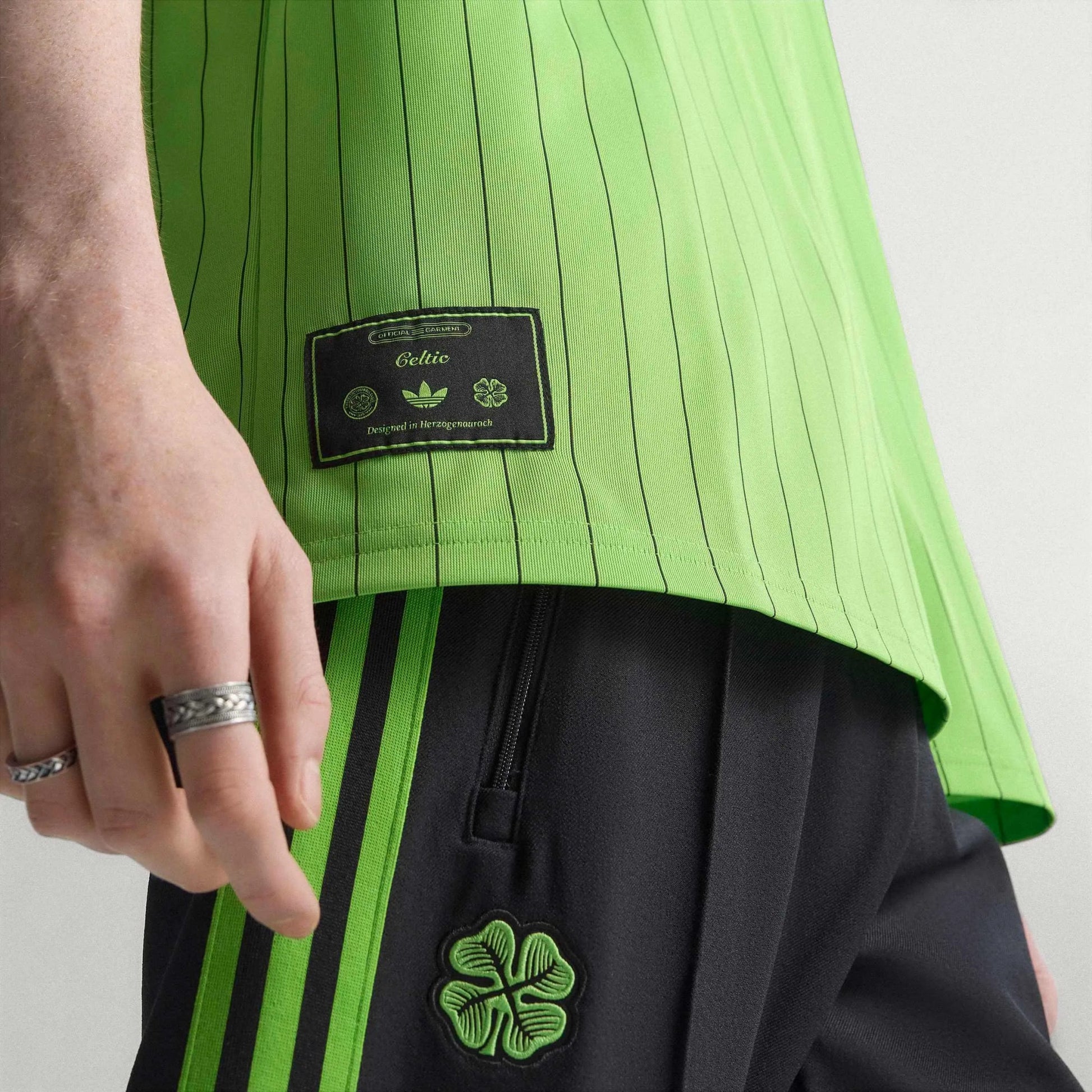 adidas 2025-26 Celtic Men's Icon Soccer Jersey (Detail 3)
