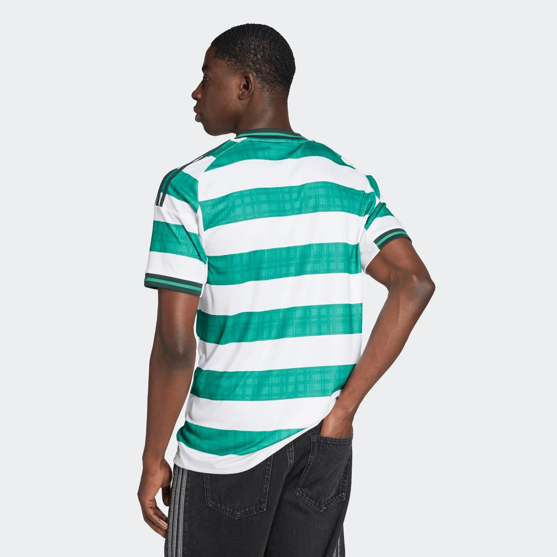adidas 2025-26 Celtic Men's Stadium Home Soccer Jersey (Model - Back)