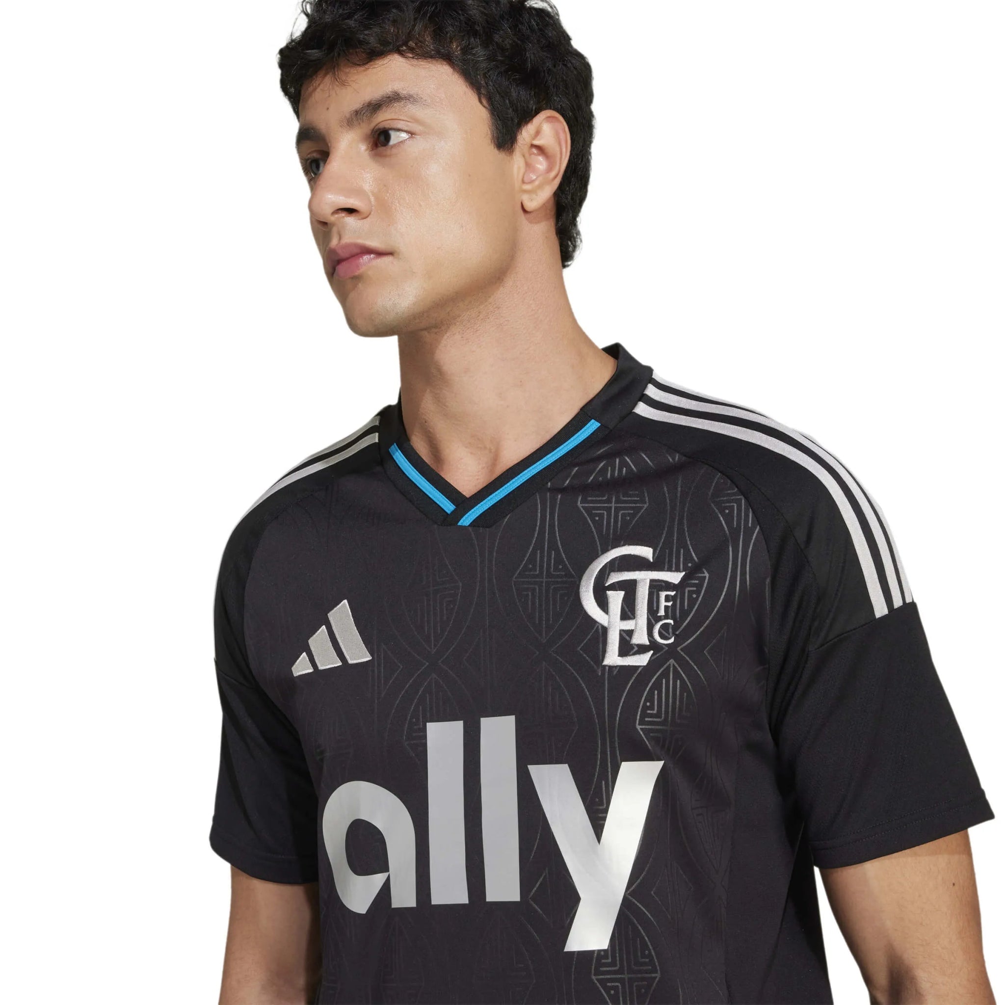 adidas 2025-26 Charlotte FC Men's Stadium Away Soccer Jersey (Detail 1)