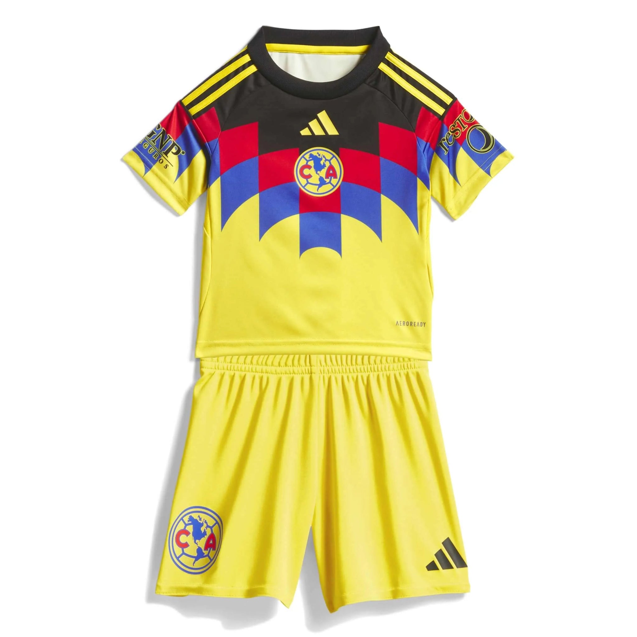 adidas 2025-26 Club America Kid's Home Mini Kit (Set - Front)