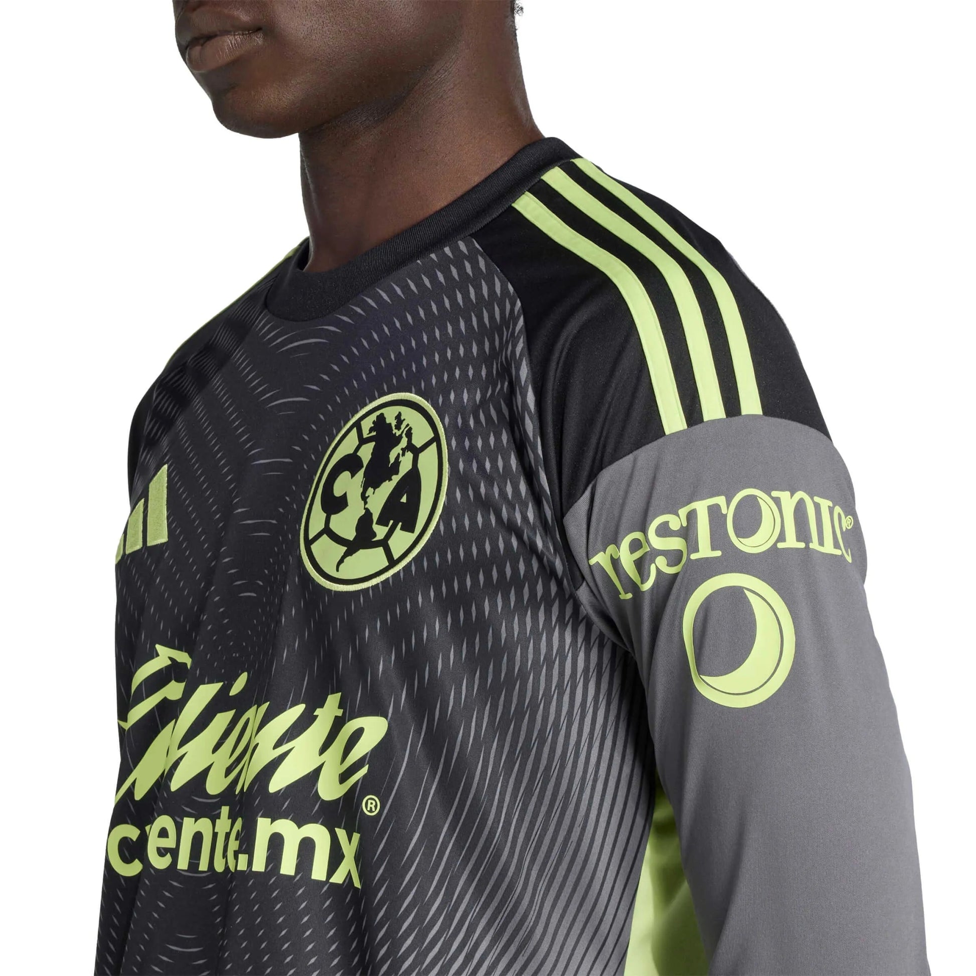 adidas 2025-26 Club America Men's Goalkeeper Long-Sleeve Soccer Jersey (Detail 2)