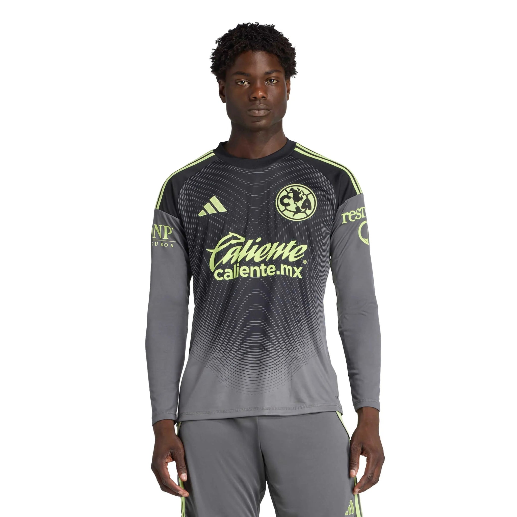 adidas 2025-26 Club America Men's Goalkeeper Long-Sleeve Soccer Jersey (Model - Front)