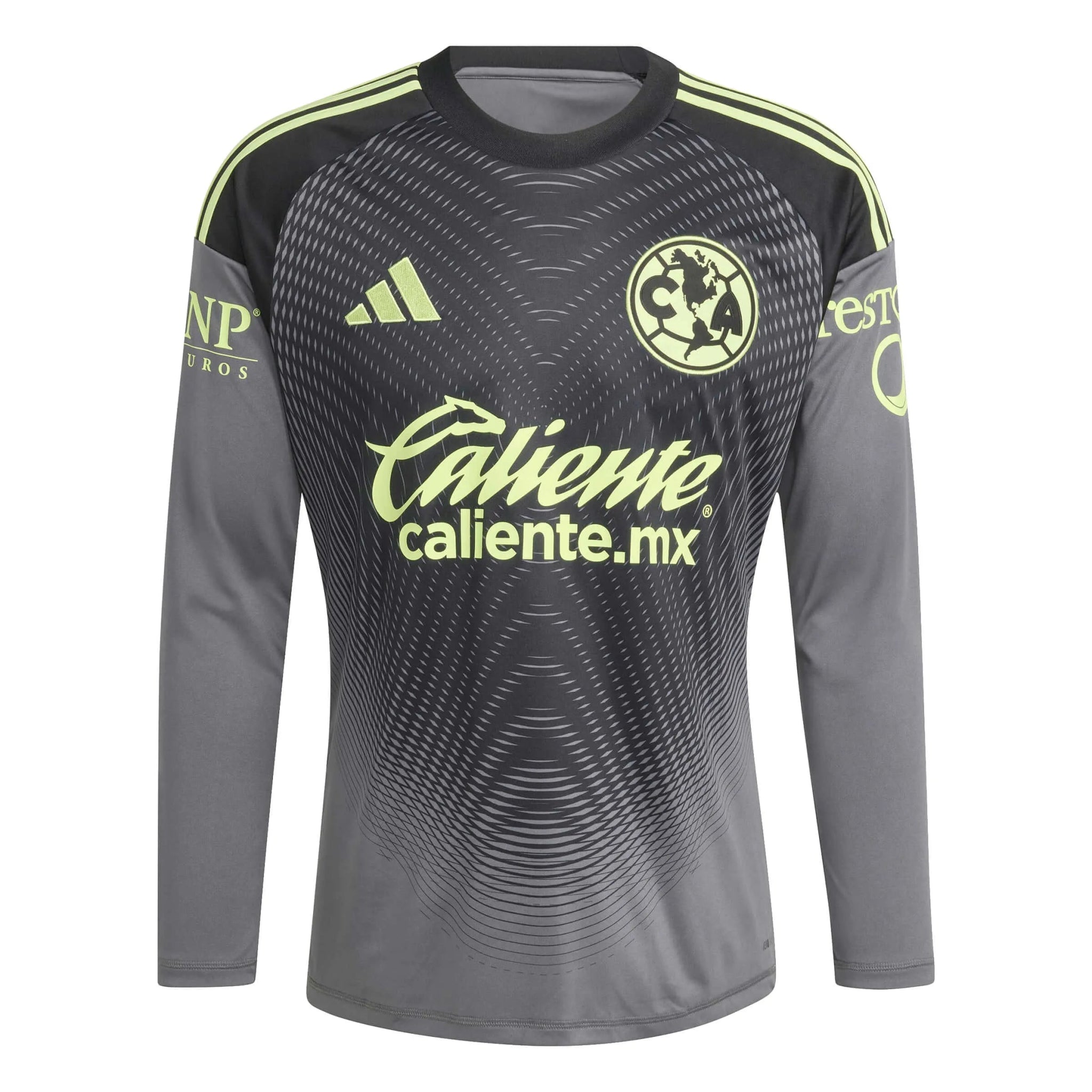 adidas 2025-26 Club America Men's Goalkeeper Long-Sleeve Soccer Jersey (Front)