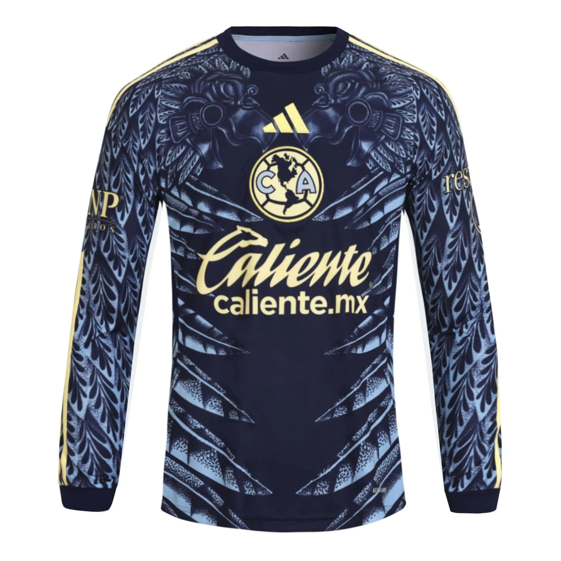 adidas 2025-26 Club America Men's Stadium Away Long-Sleeve Soccer Jersey (Front)