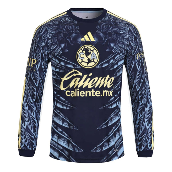 adidas 2025-26 Club America Men's Stadium Away Long-Sleeve Soccer