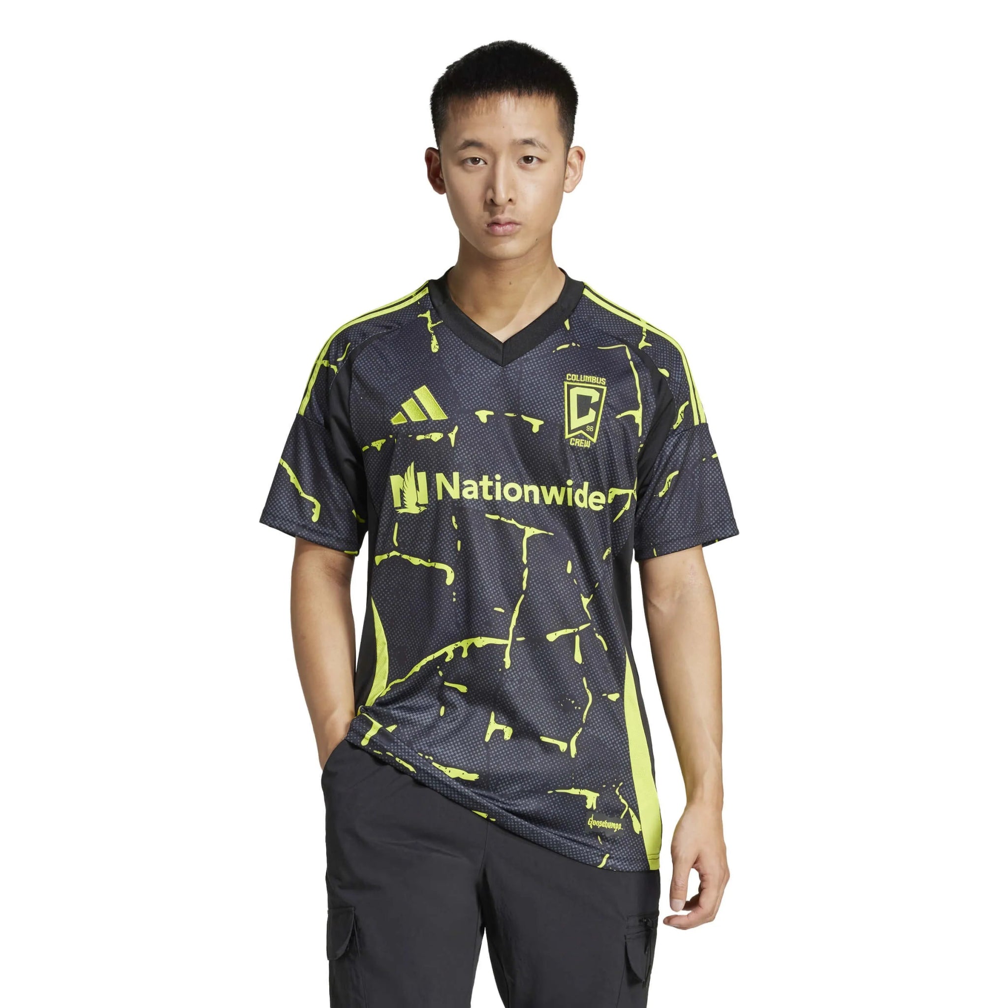 adidas 2025-26 Columbus Crew Men's Stadium Away Soccer Jersey (Model - Front)