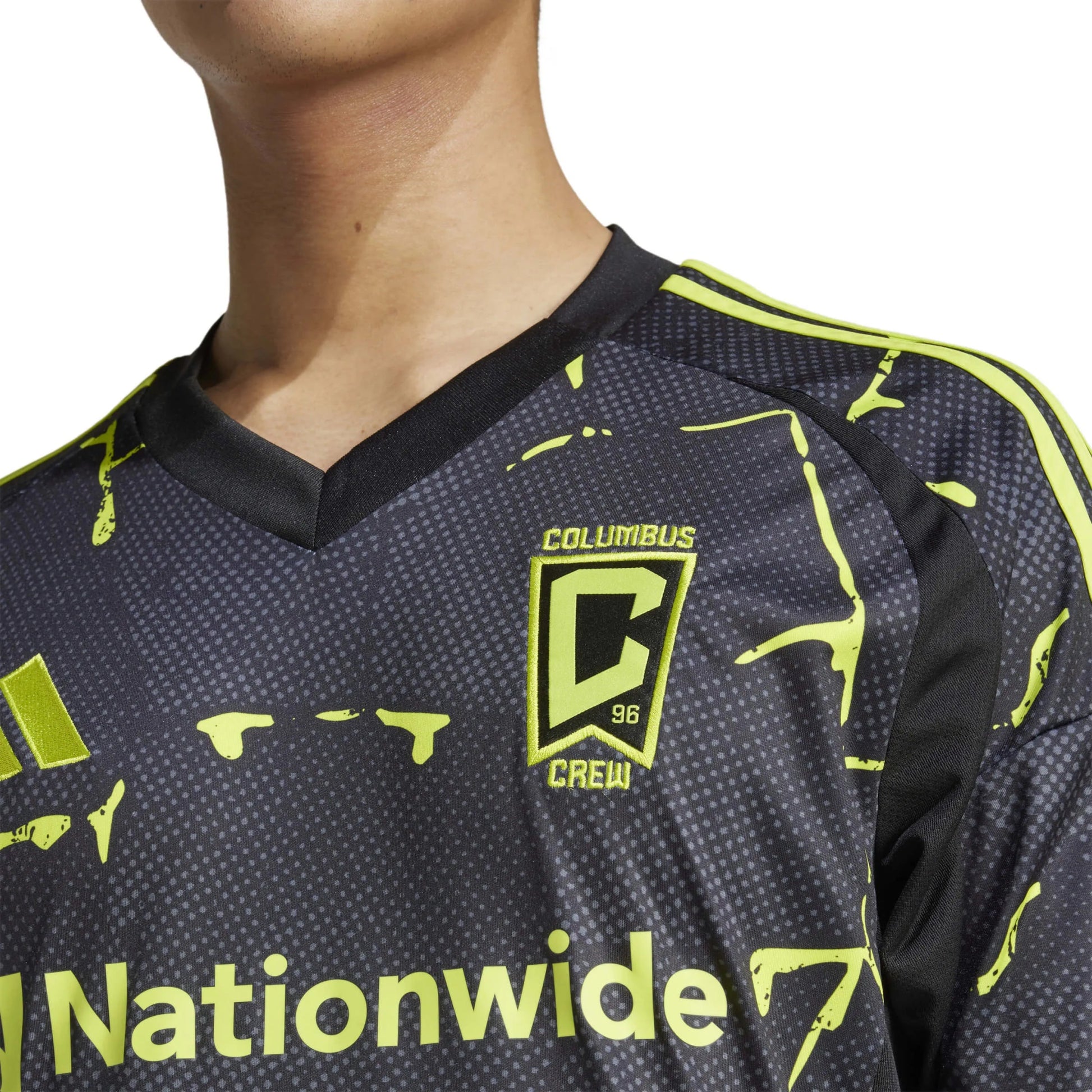adidas 2025-26 Columbus Crew Men's Stadium Away Soccer Jersey (Detail 1)