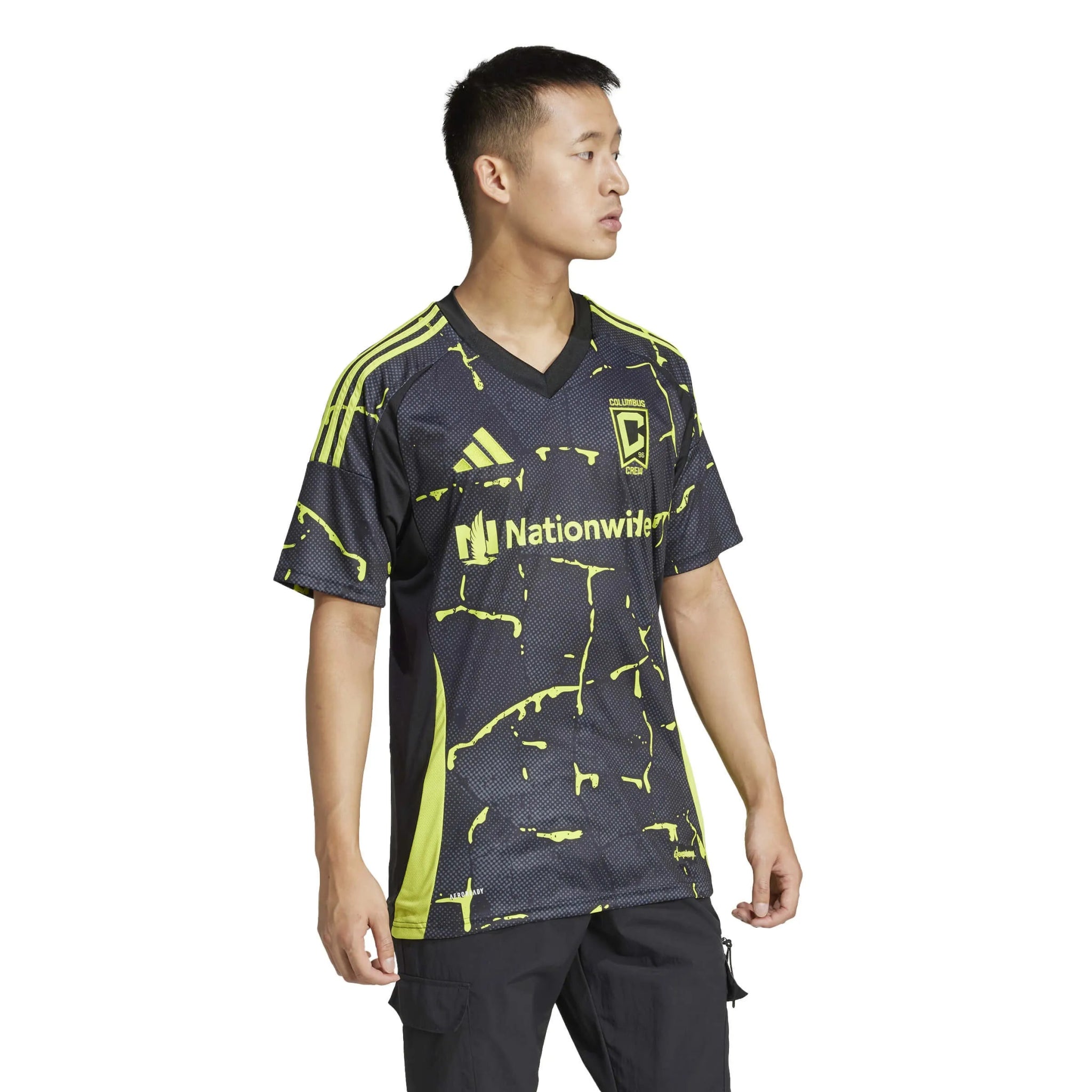 adidas 2025-26 Columbus Crew Men's Stadium Away Soccer Jersey (Model - Side)