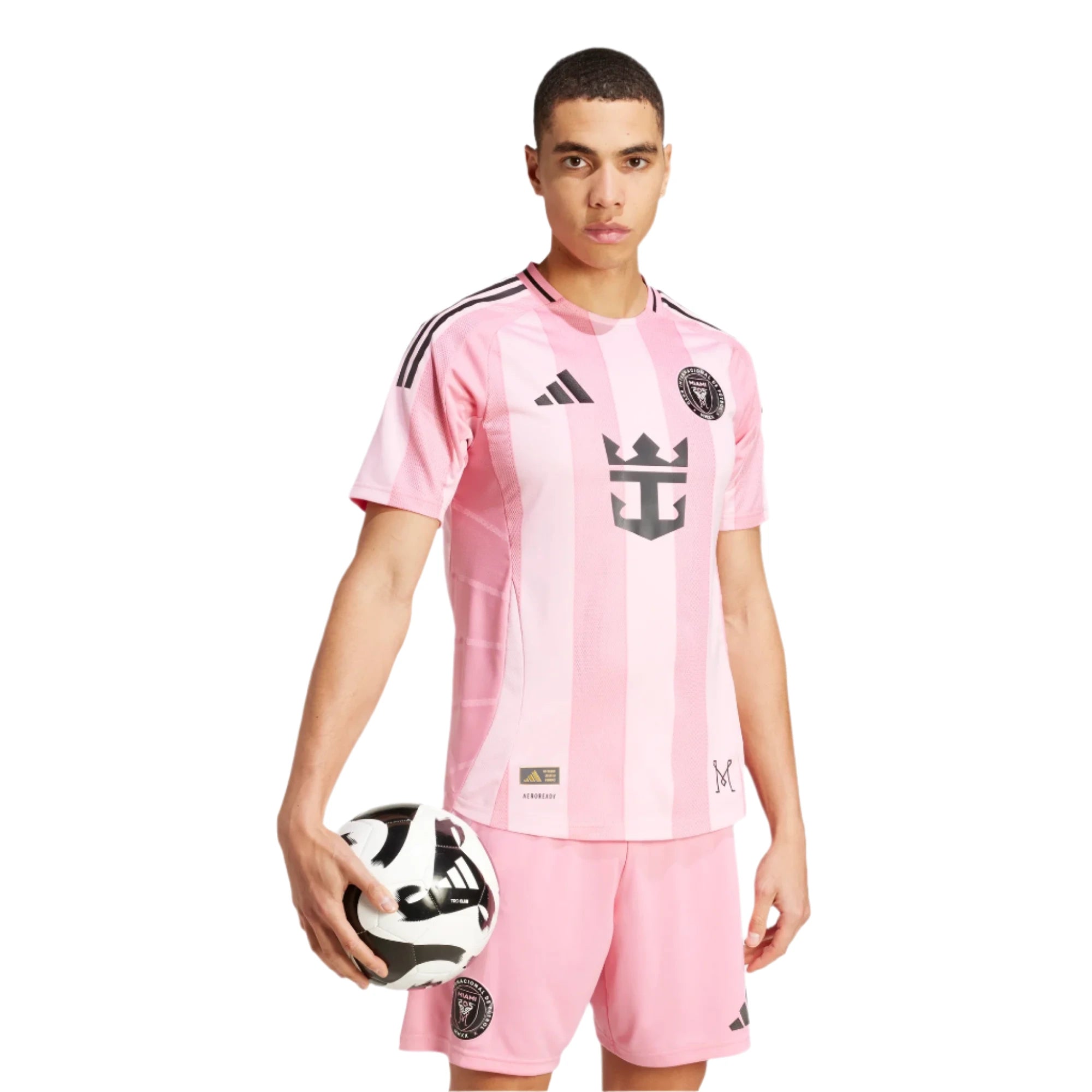 adidas 2025-26 Inter Miami Men's Authentic Home Jersey (Model - Side)
