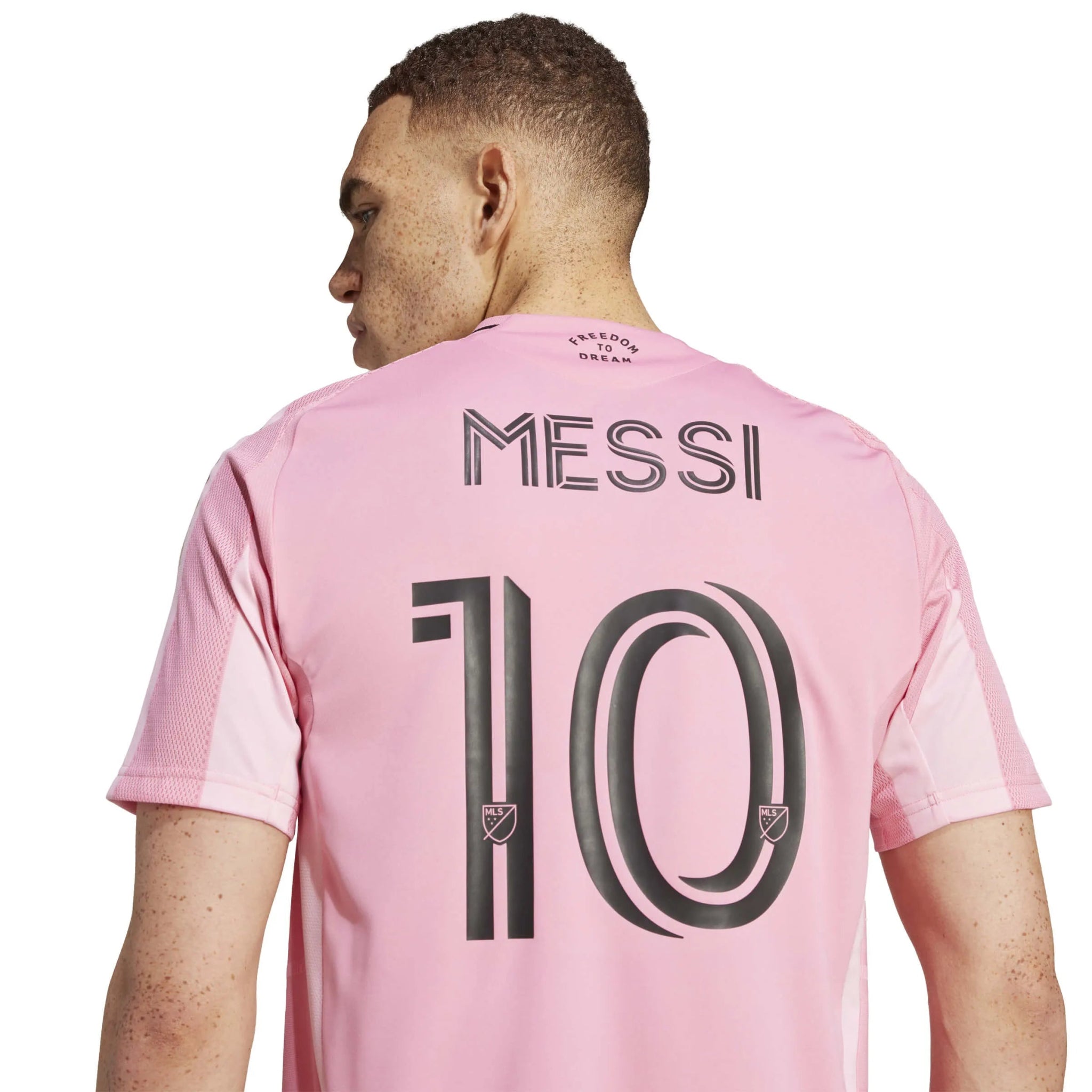 adidas 2025-26 Inter Miami Men's Messi #10 Authentic Home Soccer Jersey (Detail 1)