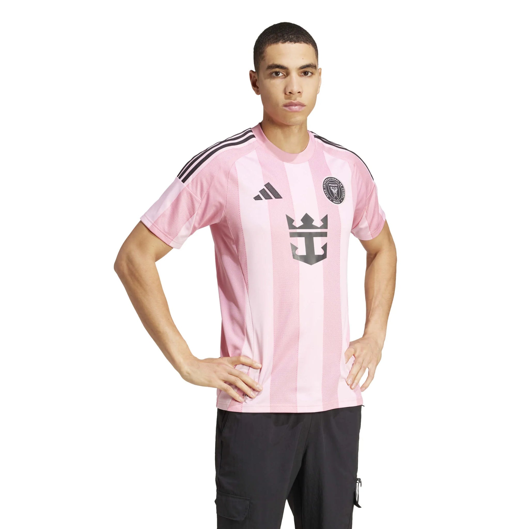 adidas 2025-26 Inter Miami Men's Messi #10 Stadium Home Soccer Jersey (Model - Front)