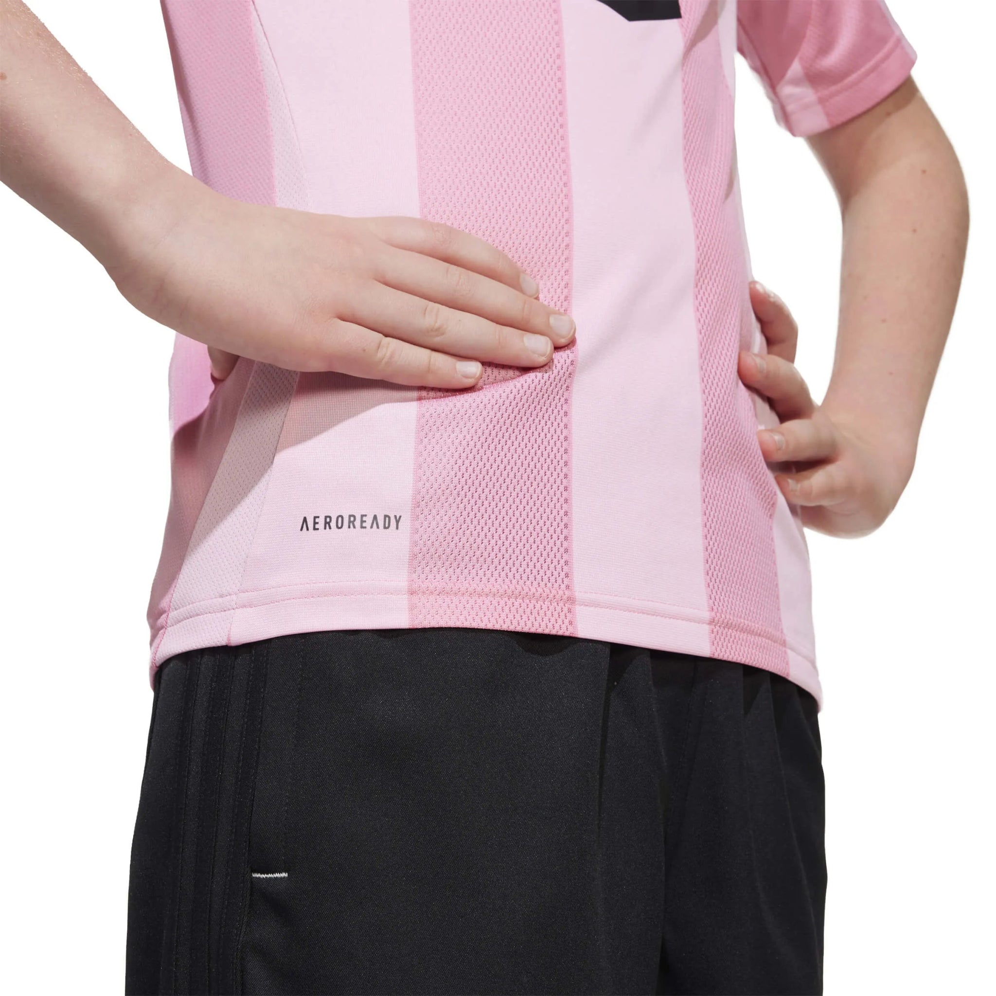 adidas 2025-26 Inter Miami Youth Stadium Home Soccer Jersey (Detail 2)