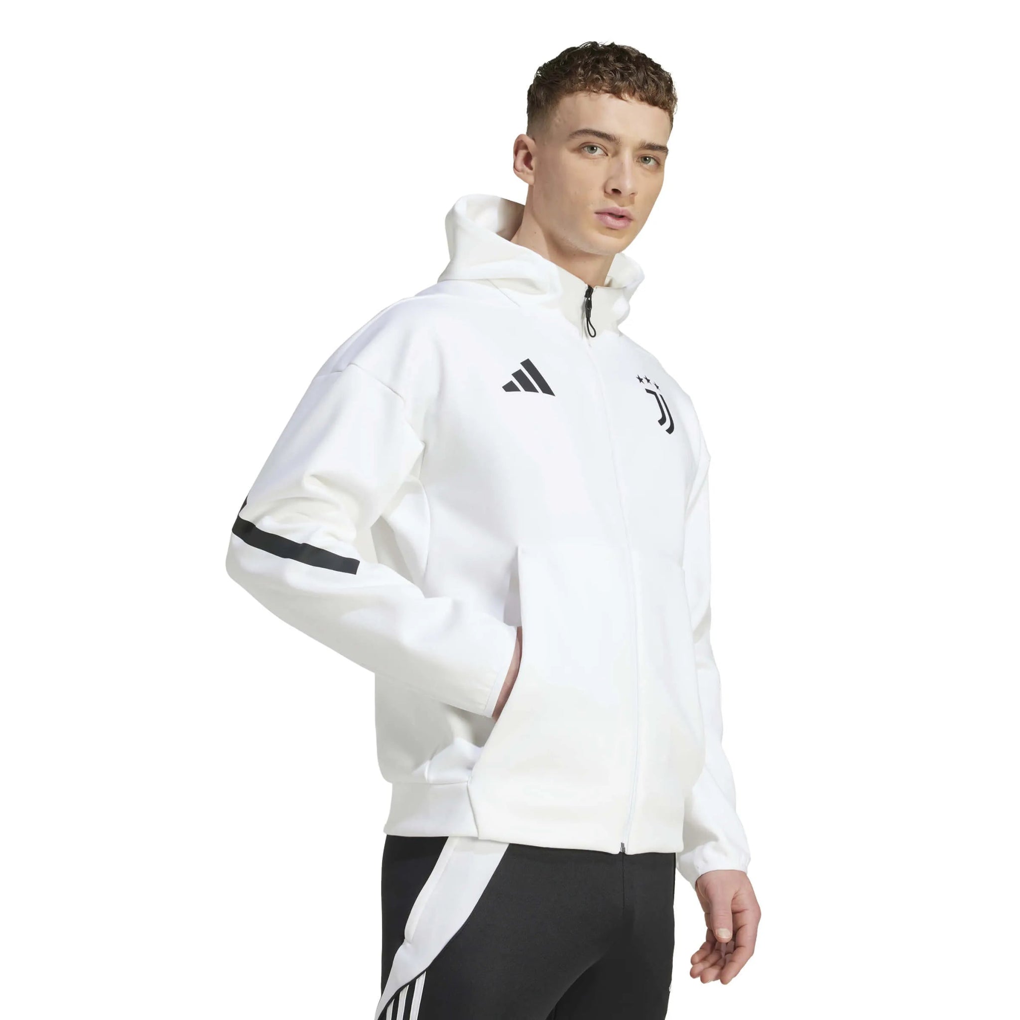adidas 2025-26 Juventus Men's Anthem Jacket (Model - Side)