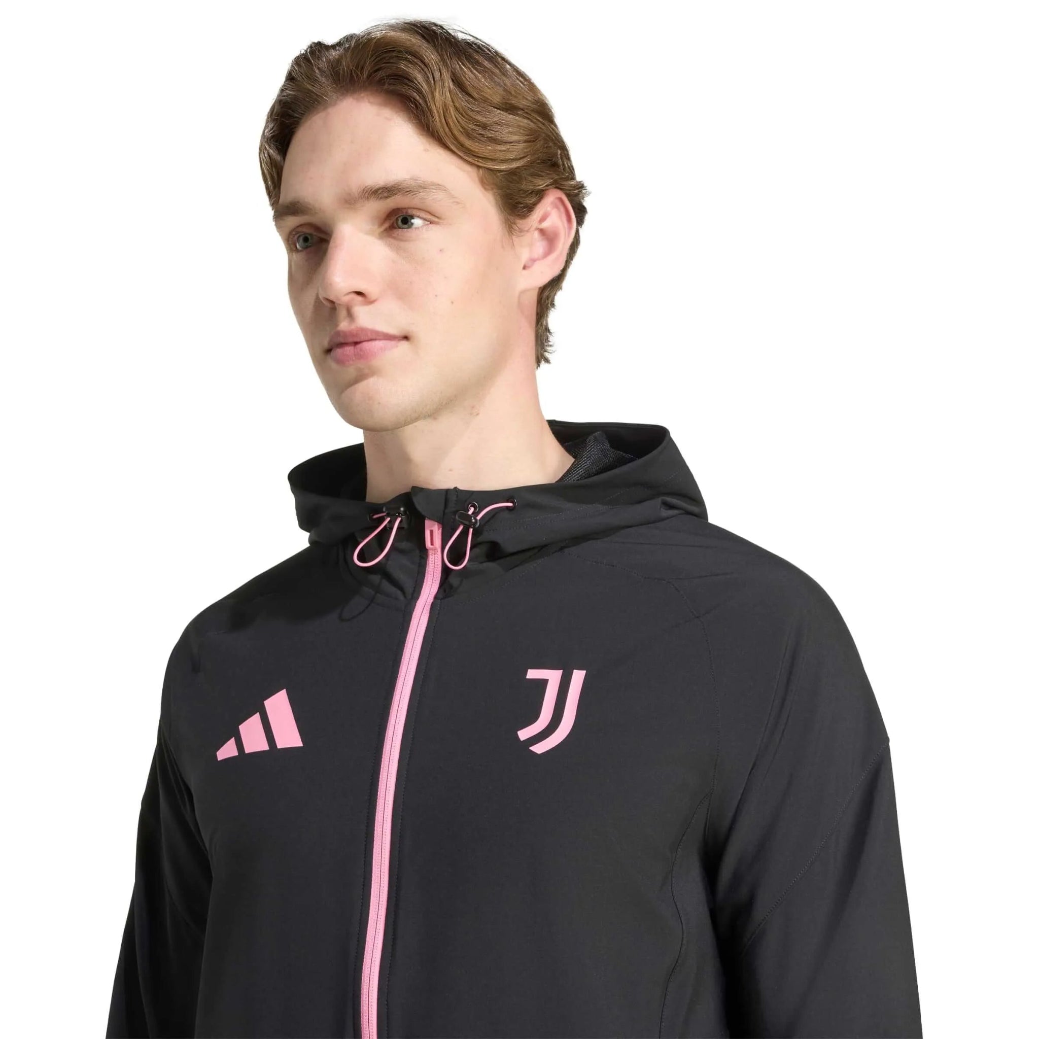 adidas 2025-26 Juventus Men's Tiro 25 Competition Vis Tech Travel Jacket (Detail 1)