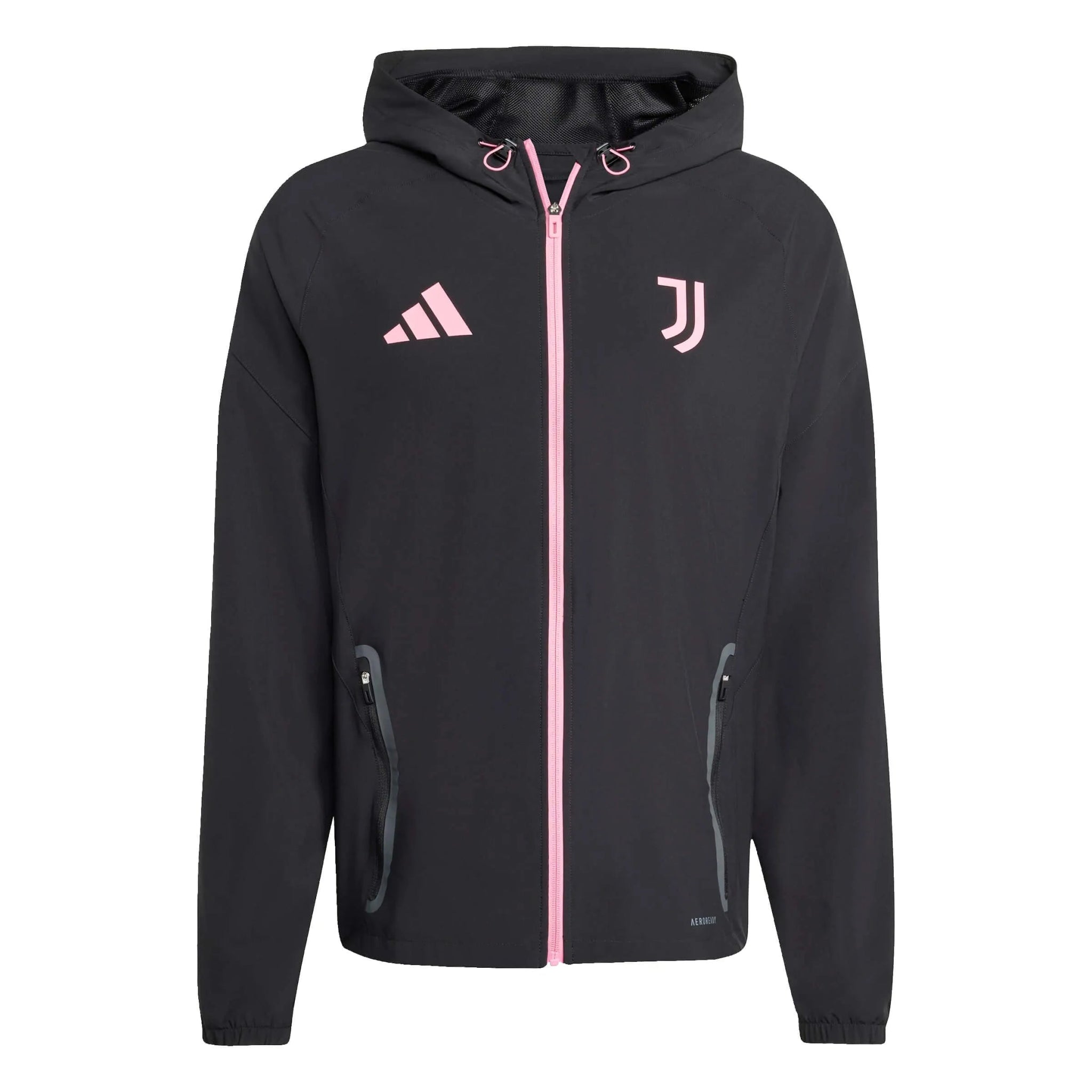 adidas 2025-26 Juventus Men's Tiro 25 Competition Vis Tech Travel Jacket (Front)