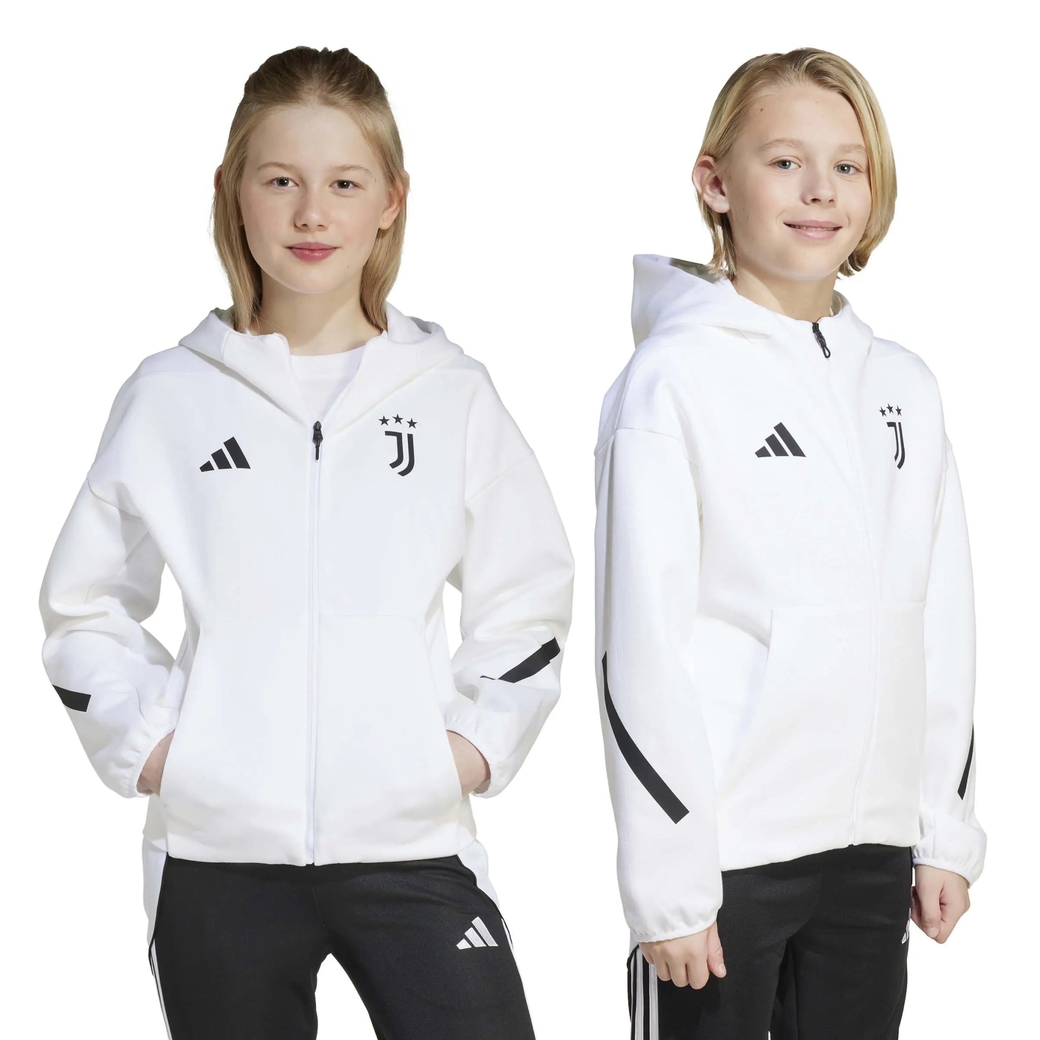 adidas 2025-26 Juventus Youth Anthem Jacket (Models - Front)