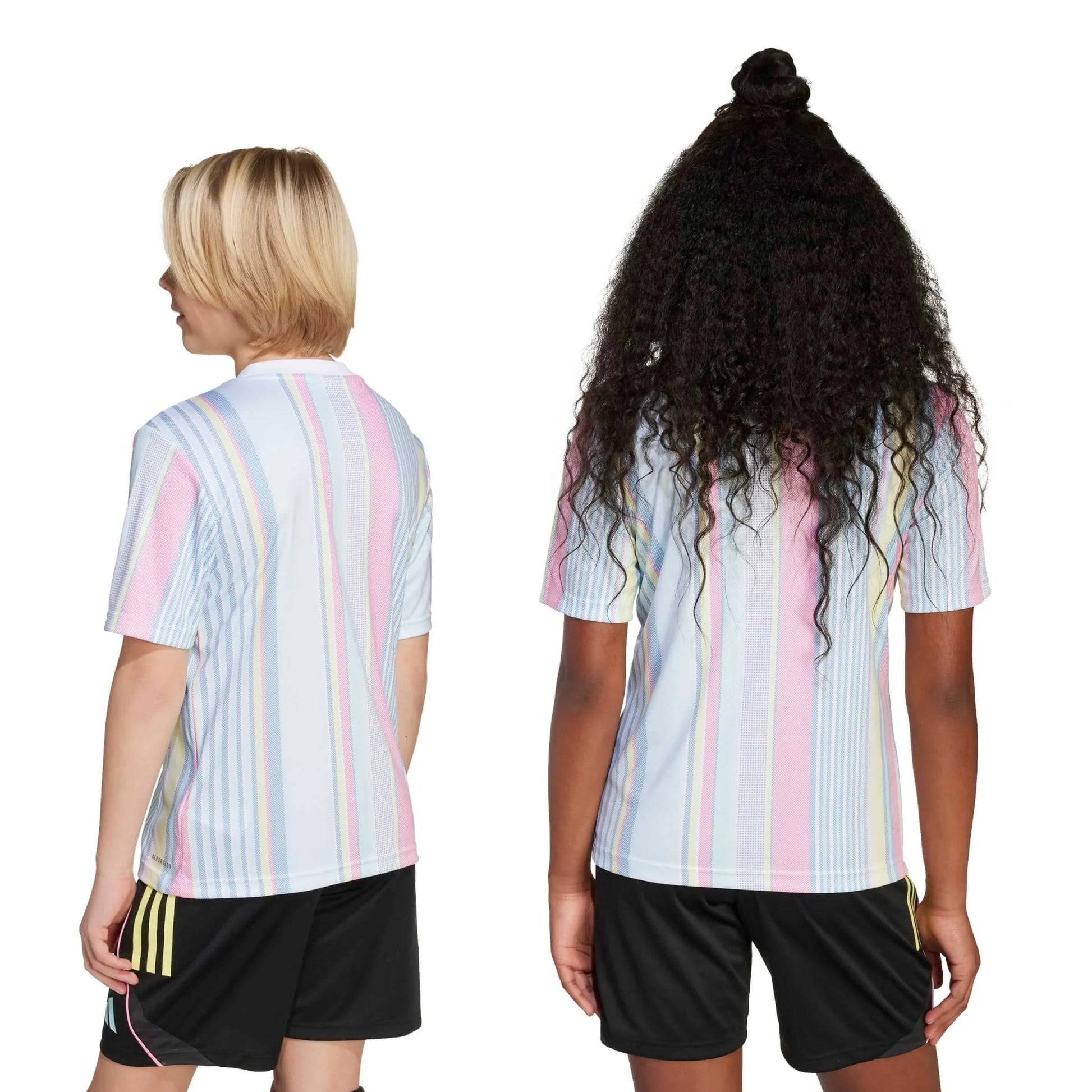 adidas 2025-26 Juventus Youth Pre-Match Soccer Jersey (Models - Back)