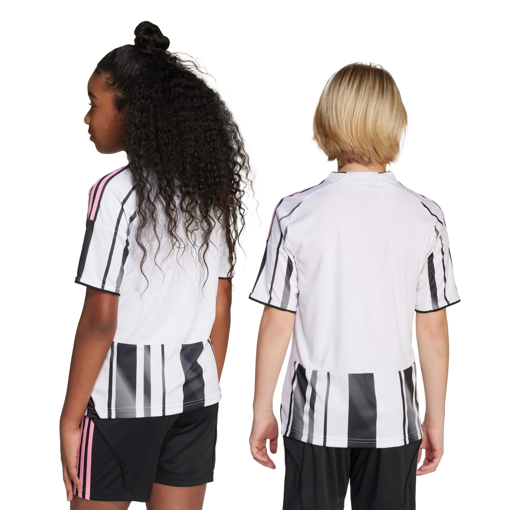adidas 2025-26 Juventus Youth Home Soccer Jersey (Models - Back)