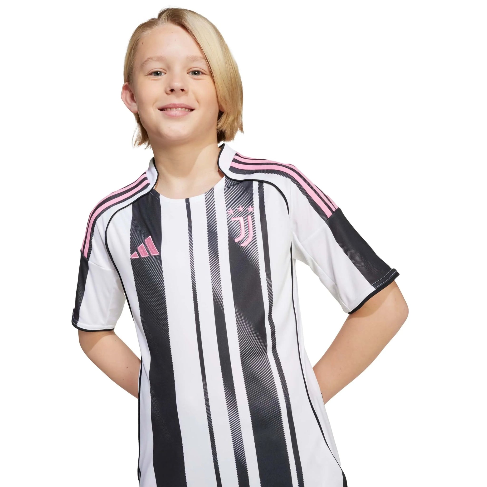 adidas 2025-26 Juventus Youth Home Soccer Jersey (Detail 1)