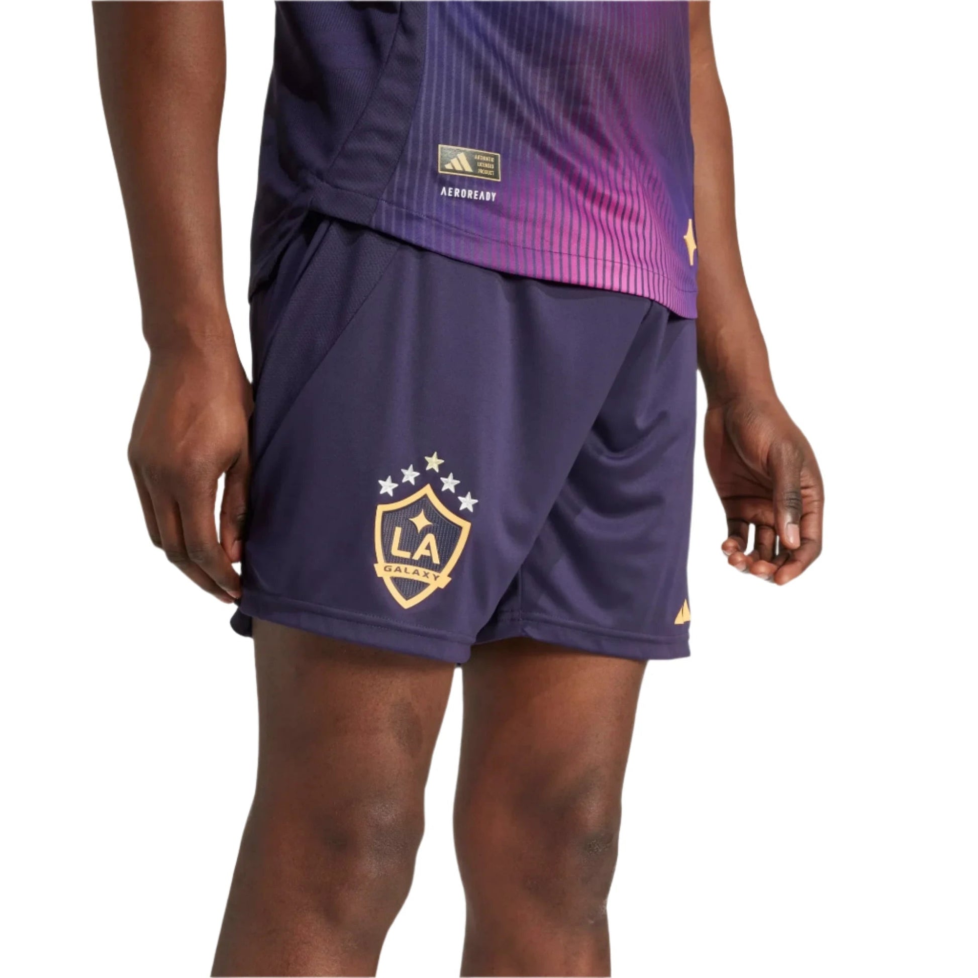adidas 2025-26 LA Galaxy Men's Authentic Away Shorts (Detail 1)